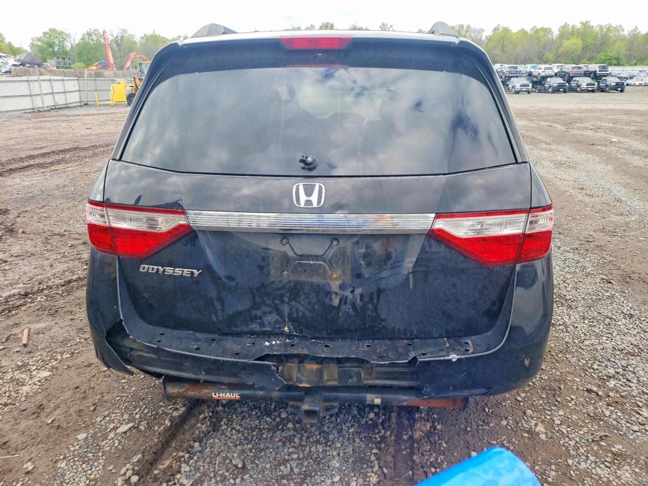 2011 Honda Odyssey Ex Черный vin: 5FNRL5H47BB006515