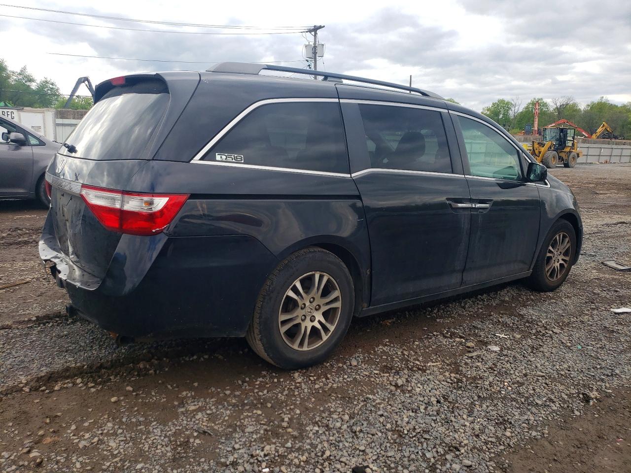 2011 Honda Odyssey Ex Черный vin: 5FNRL5H47BB006515