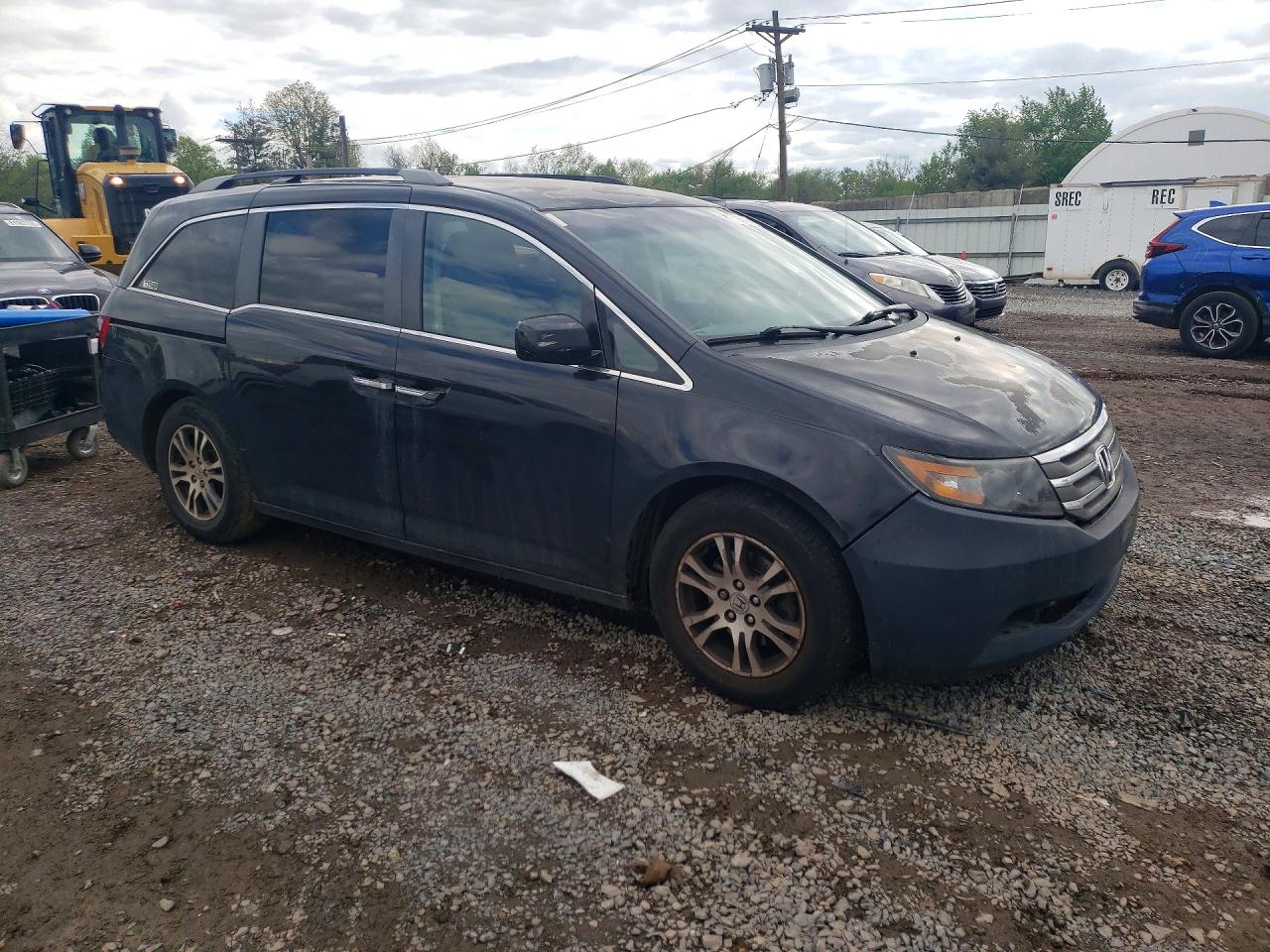 2011 Honda Odyssey Ex Черный vin: 5FNRL5H47BB006515