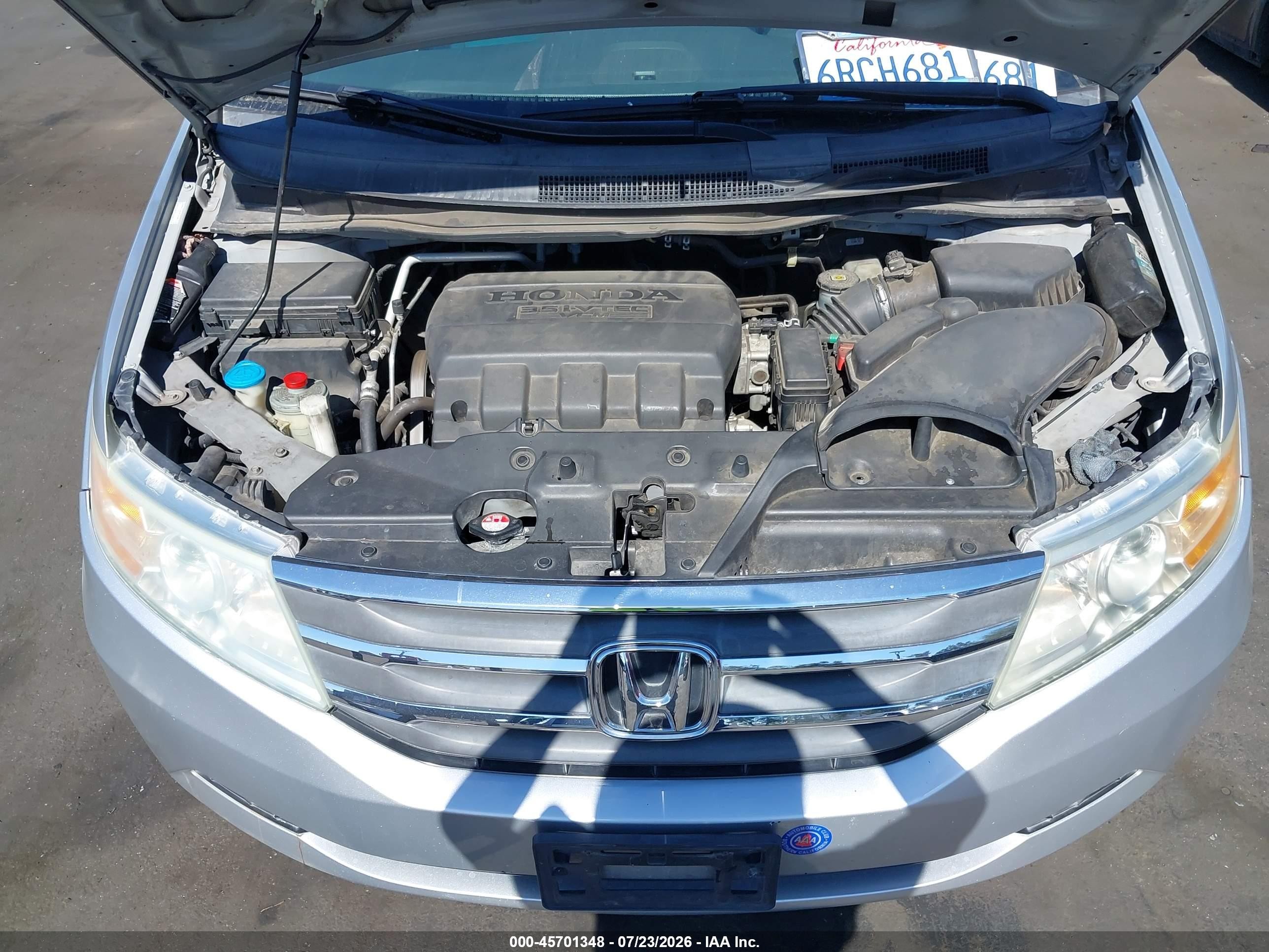 2011 Honda Odyssey Ex Silver vin: 5FNRL5H47BB051972