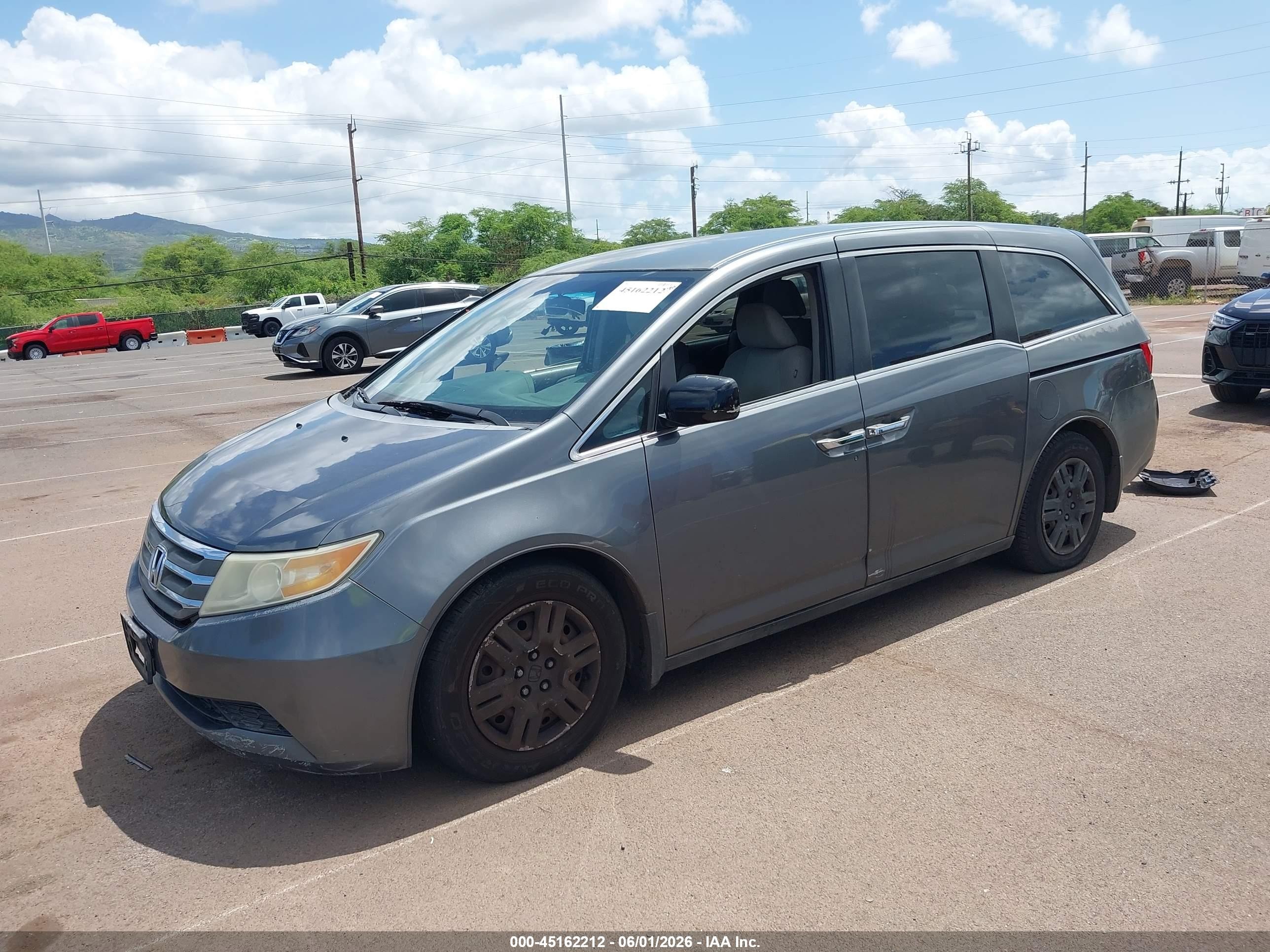 2011 Honda Odyssey Ex Gray vin: 5FNRL5H47BB094899
