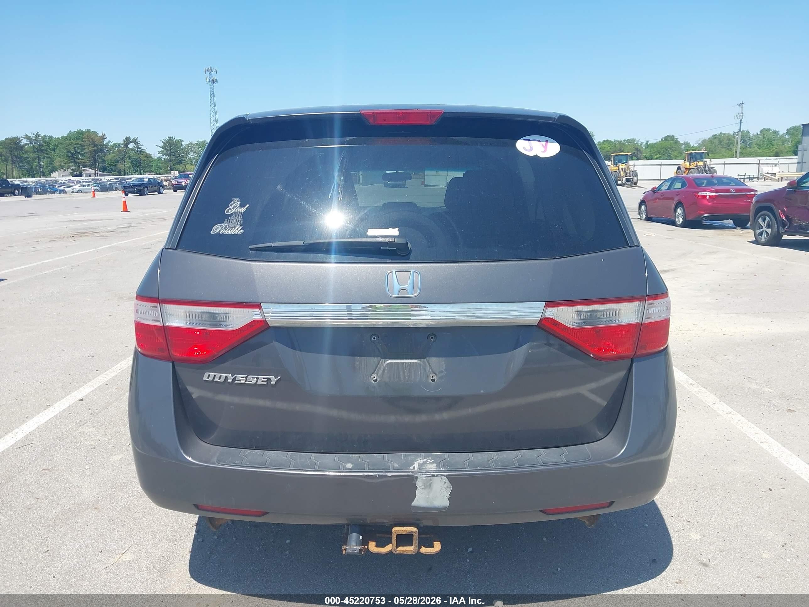 2011 Honda Odyssey Ex Gray vin: 5FNRL5H47BB097477