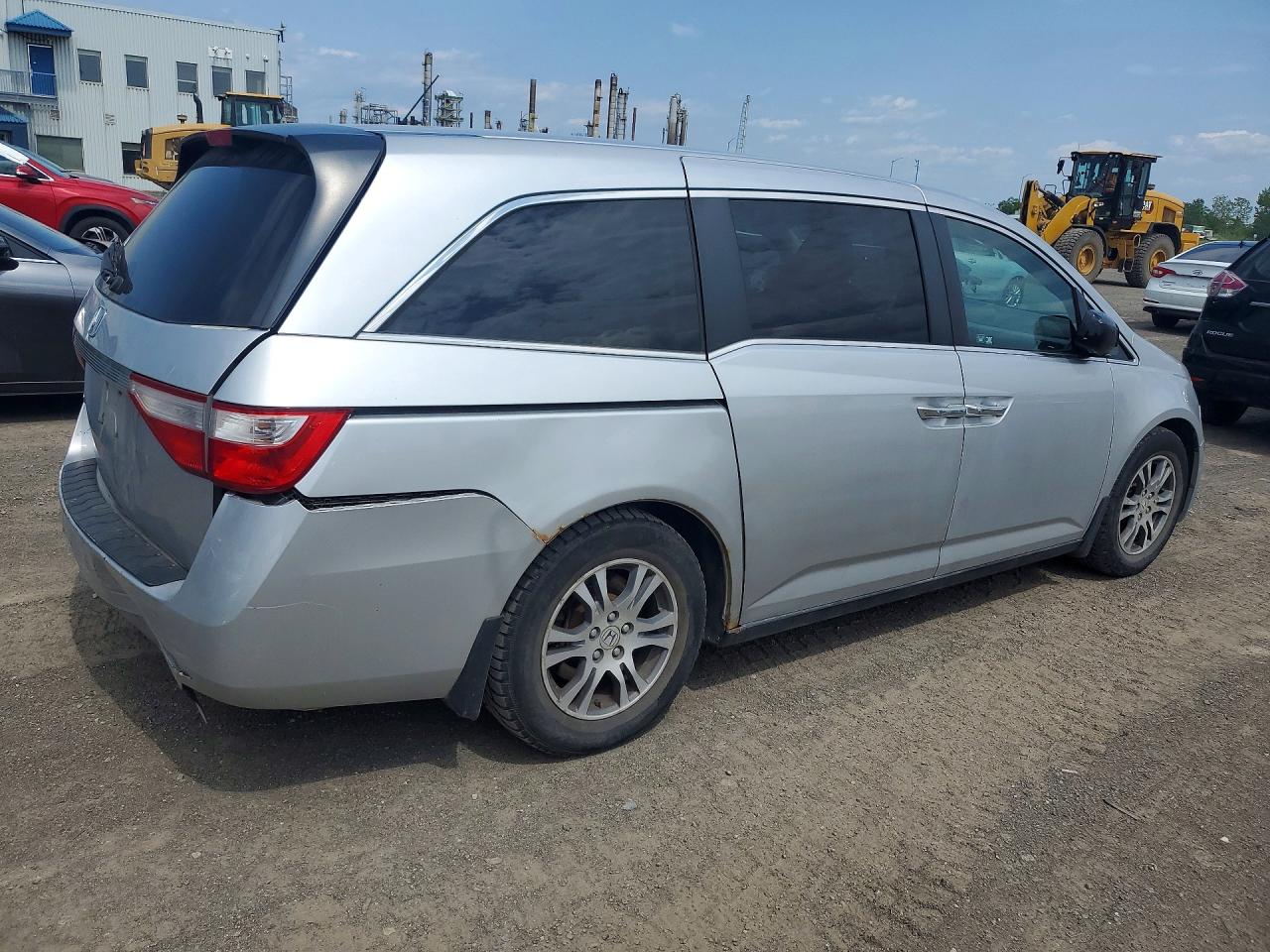 2011 Honda Odyssey Ex Silver vin: 5FNRL5H47BB507324