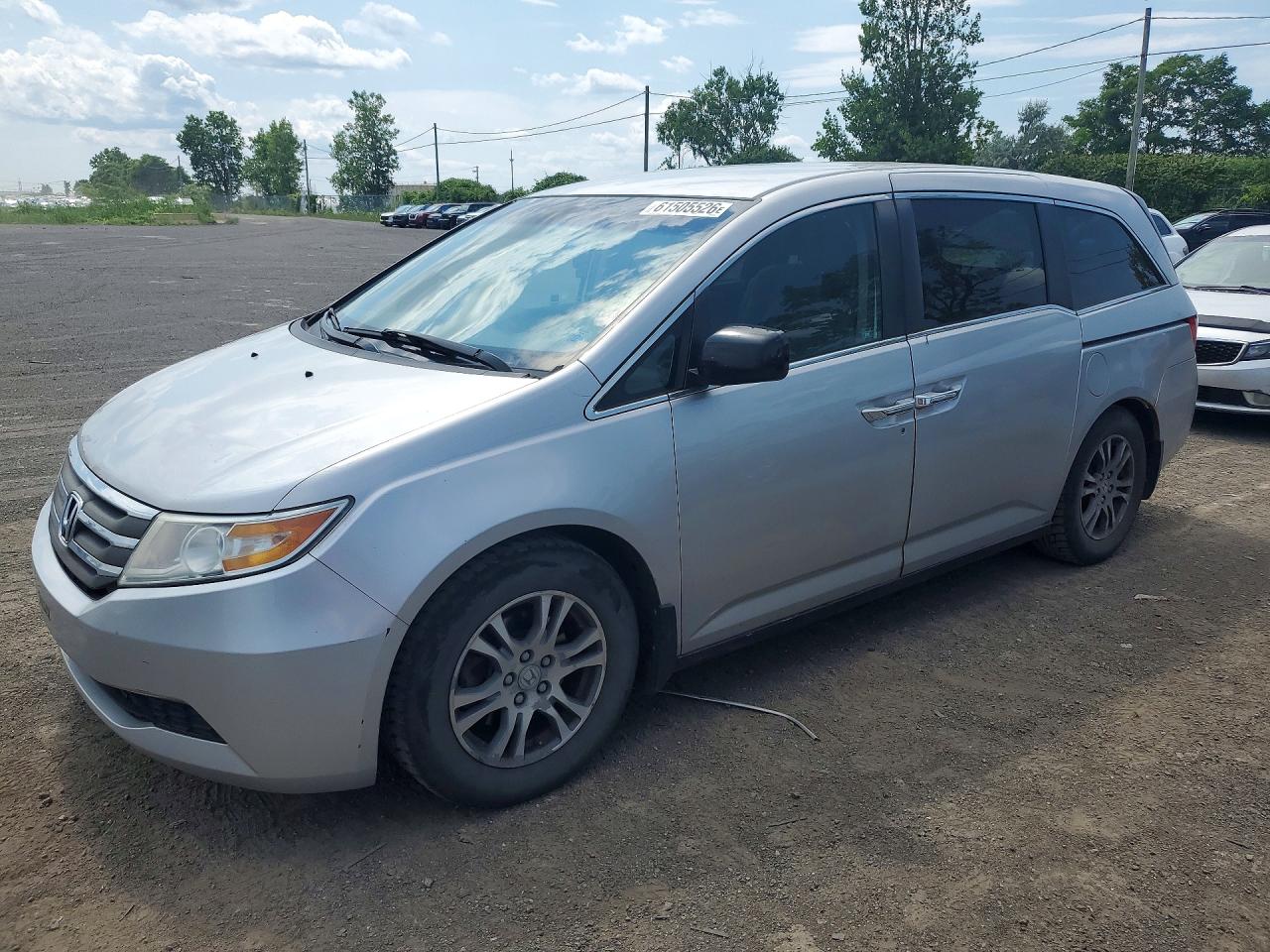 2011 Honda Odyssey Ex Silver vin: 5FNRL5H47BB507324