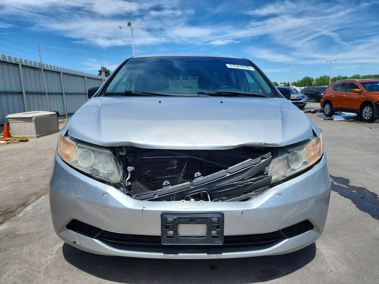 2012 Honda Odyssey Ex Silver vin: 5FNRL5H47CB008895