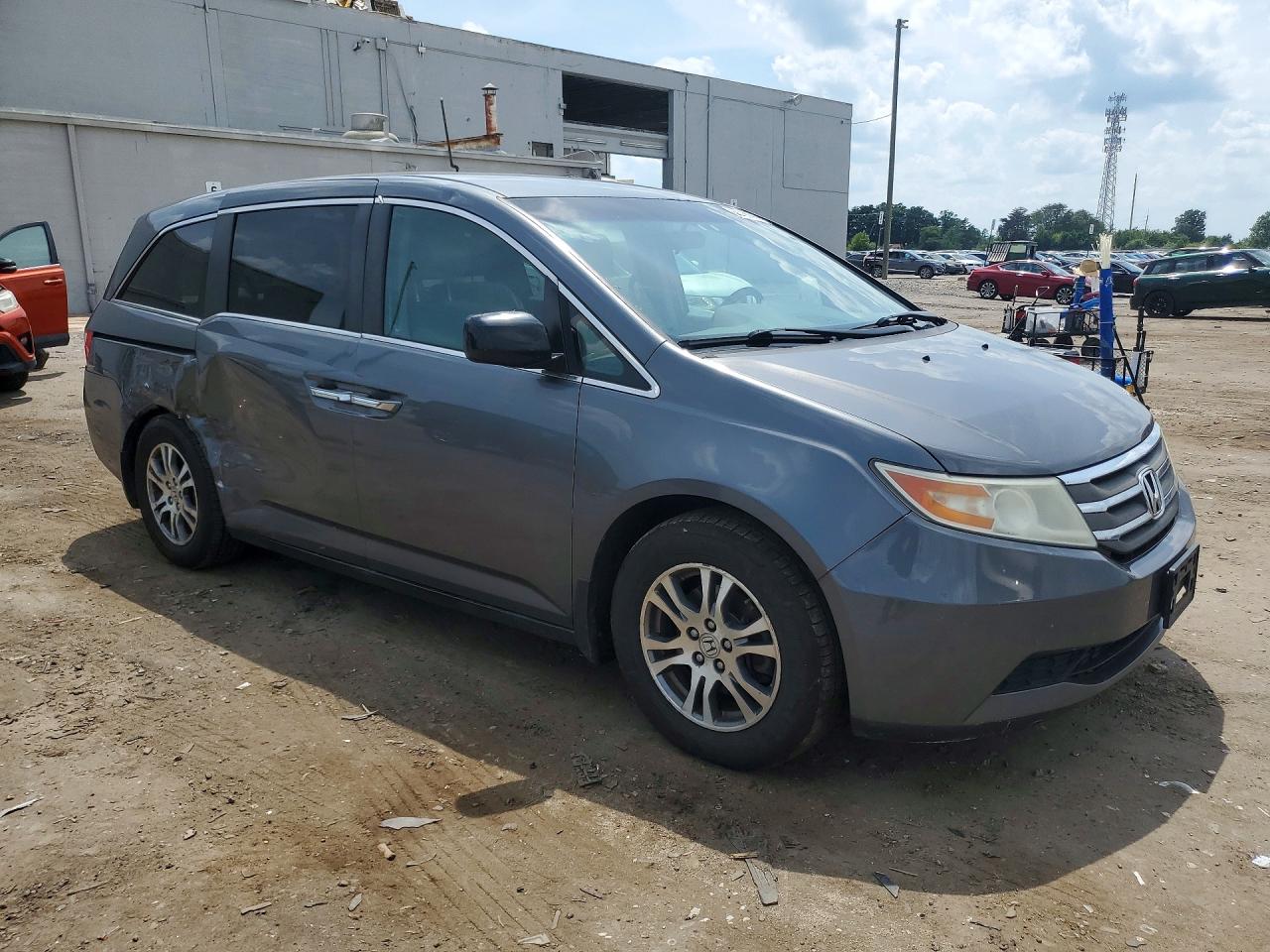 2012 Honda Odyssey Ex Gray vin: 5FNRL5H47CB016737