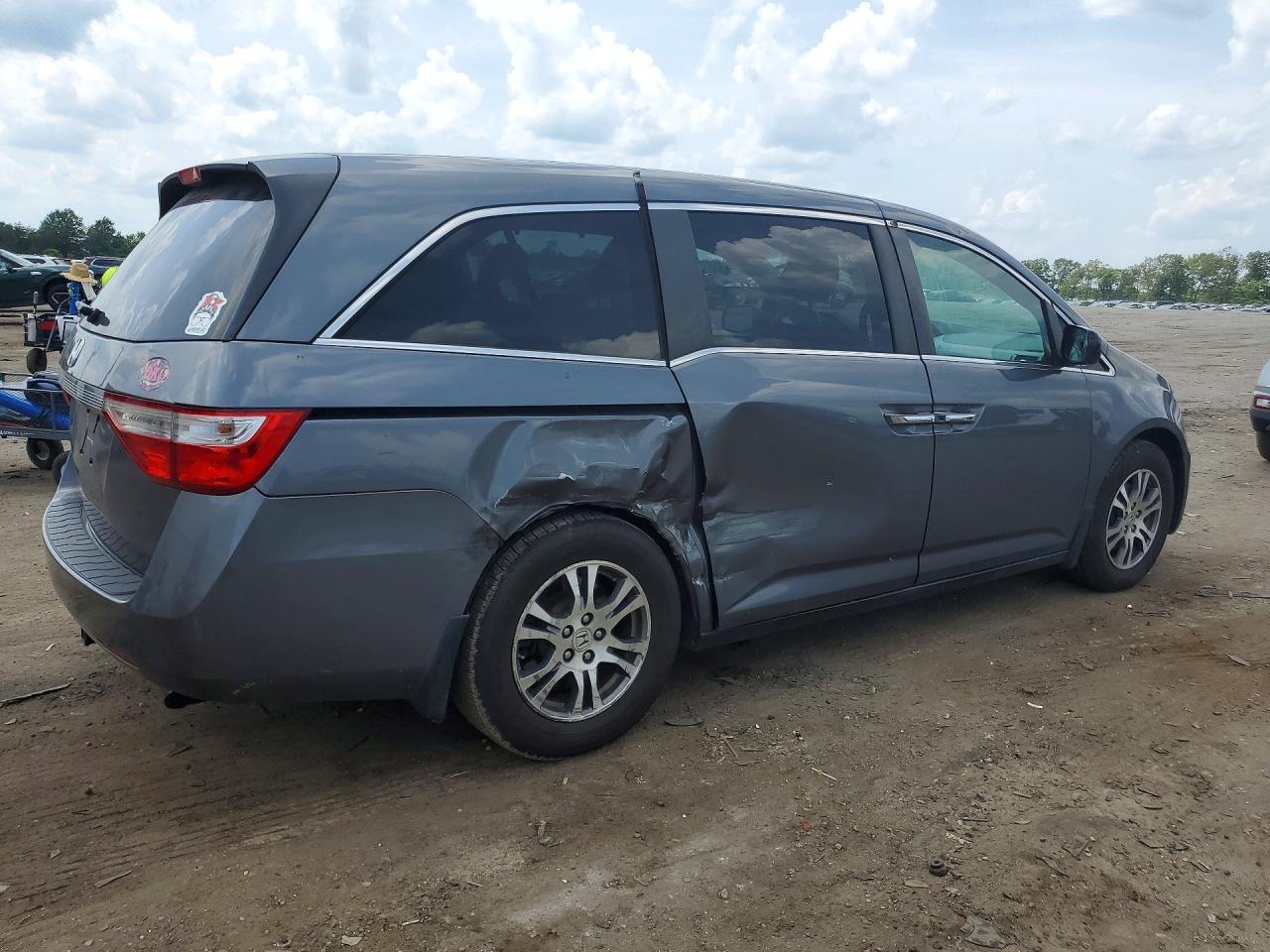 2012 Honda Odyssey Ex Gray vin: 5FNRL5H47CB016737