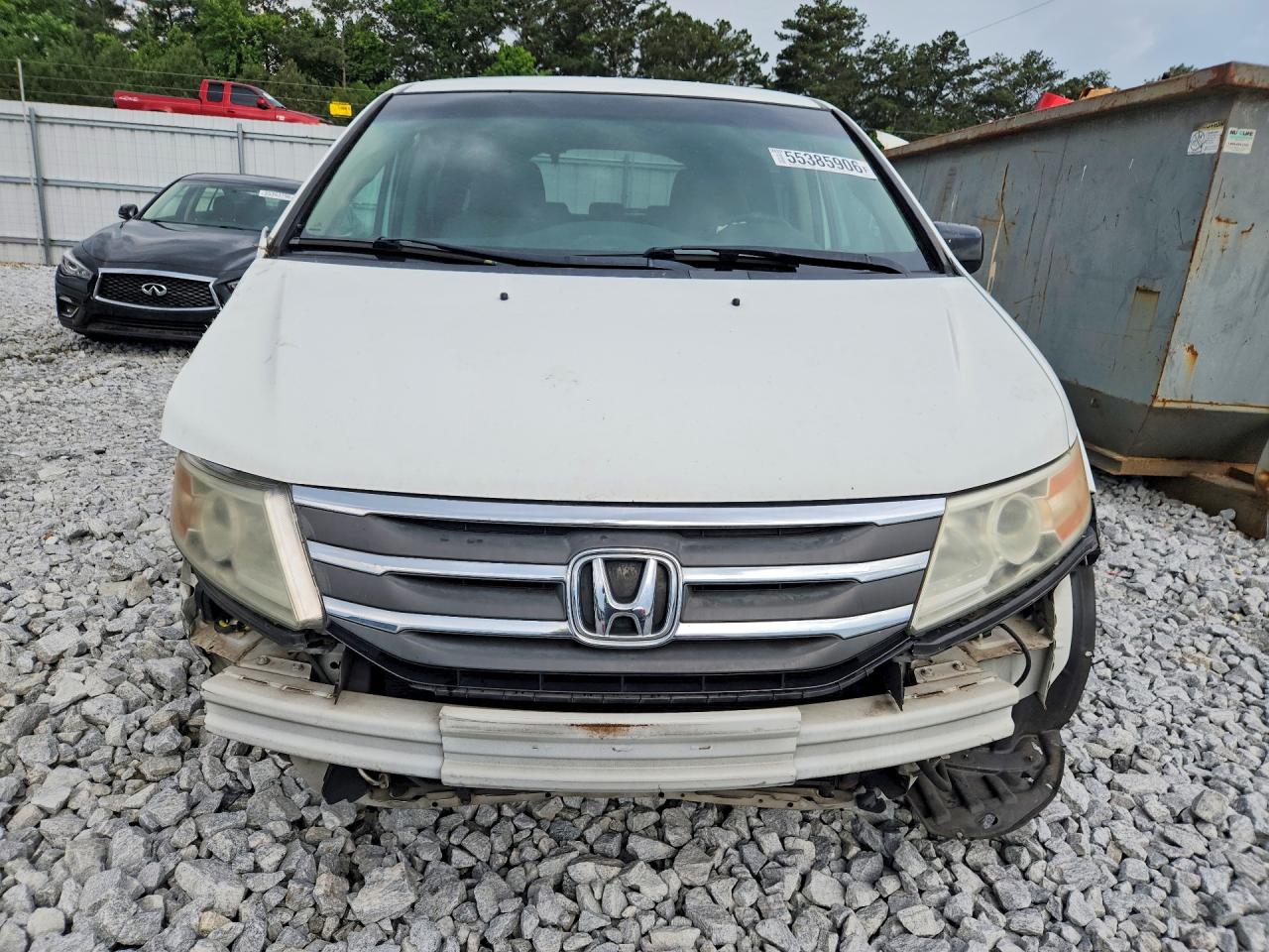 2012 Honda Odyssey Ex White vin: 5FNRL5H47CB021923