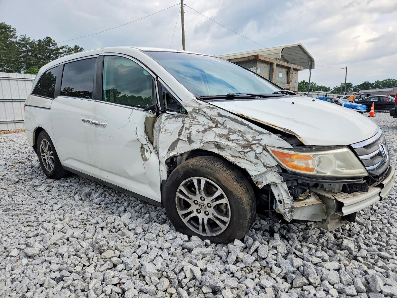 2012 Honda Odyssey Ex White vin: 5FNRL5H47CB021923