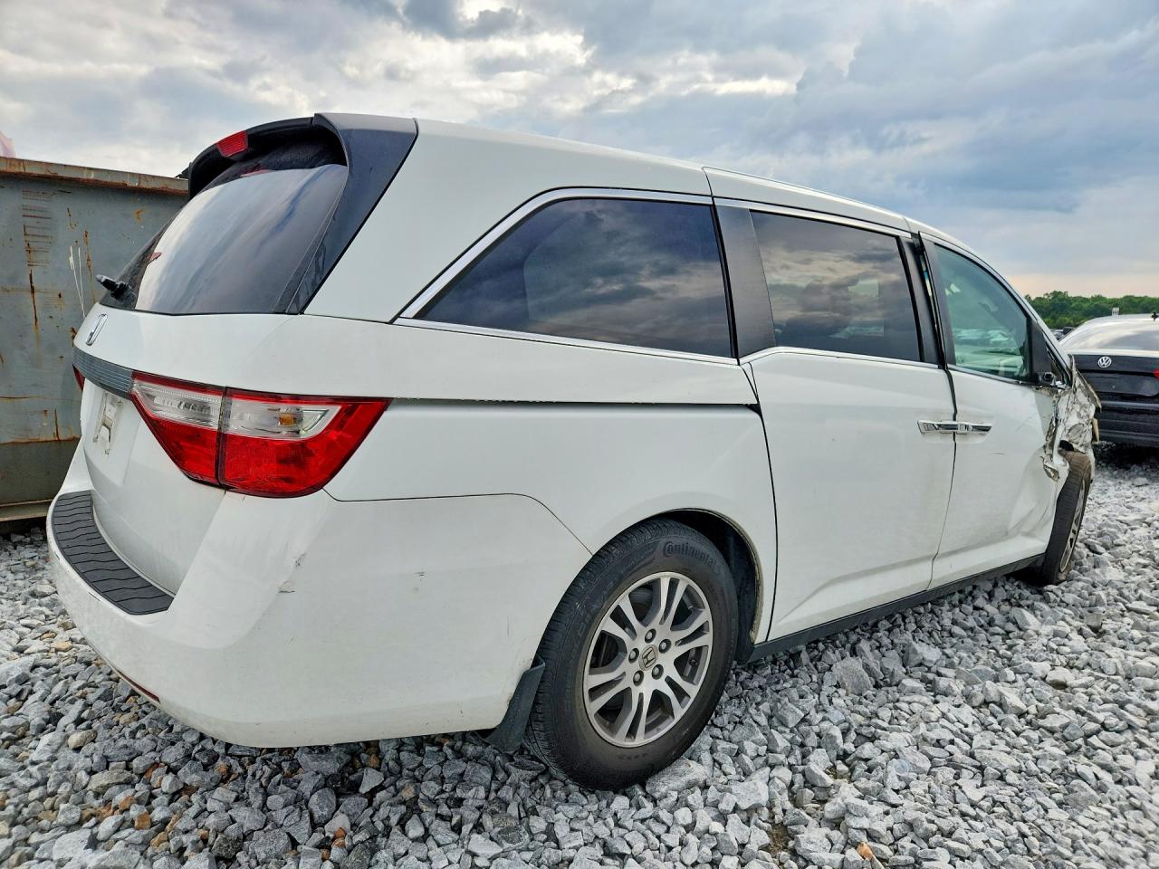 2012 Honda Odyssey Ex White vin: 5FNRL5H47CB021923