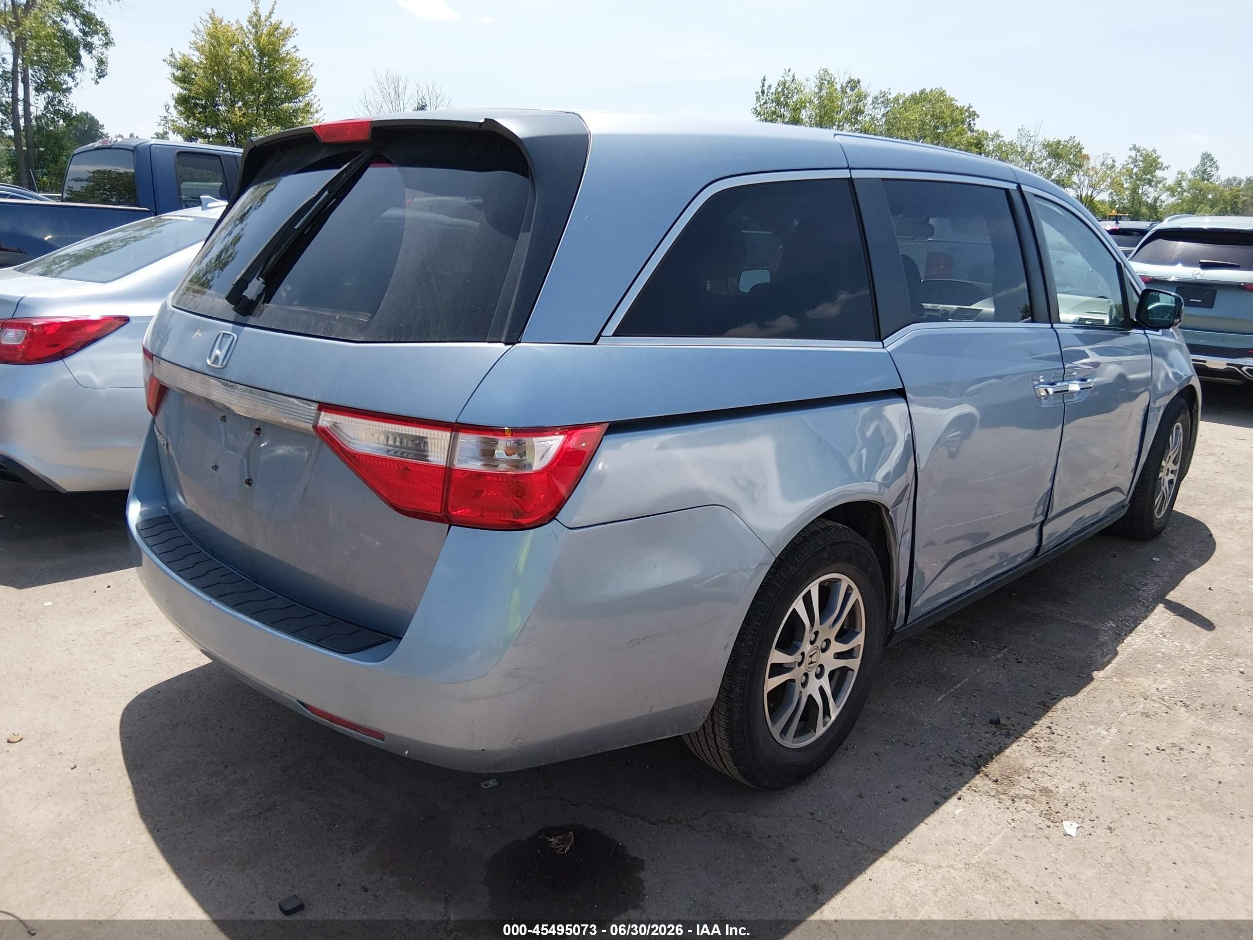 2012 Honda Odyssey Ex Black vin: 5FNRL5H47CB061645