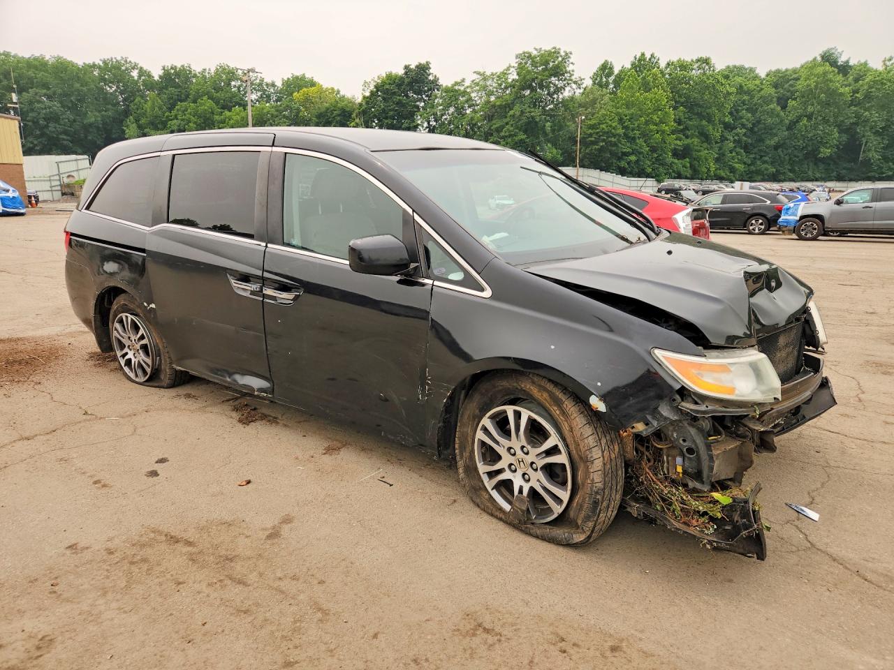 2012 Honda Odyssey Ex Black vin: 5FNRL5H47CB071124