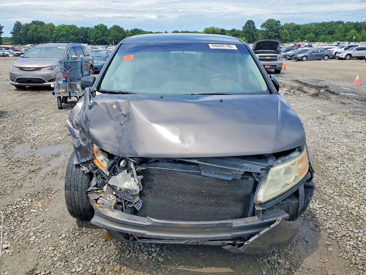 2012 Honda Odyssey Ex Gray vin: 5FNRL5H47CB071396