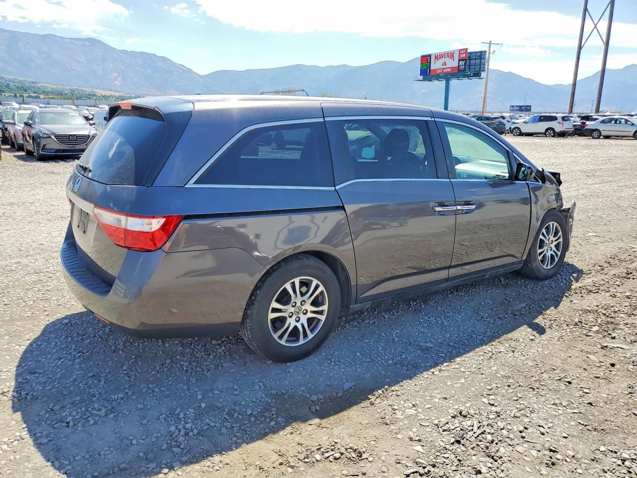 2012 Honda Odyssey Ex Gray vin: 5FNRL5H47CB086092