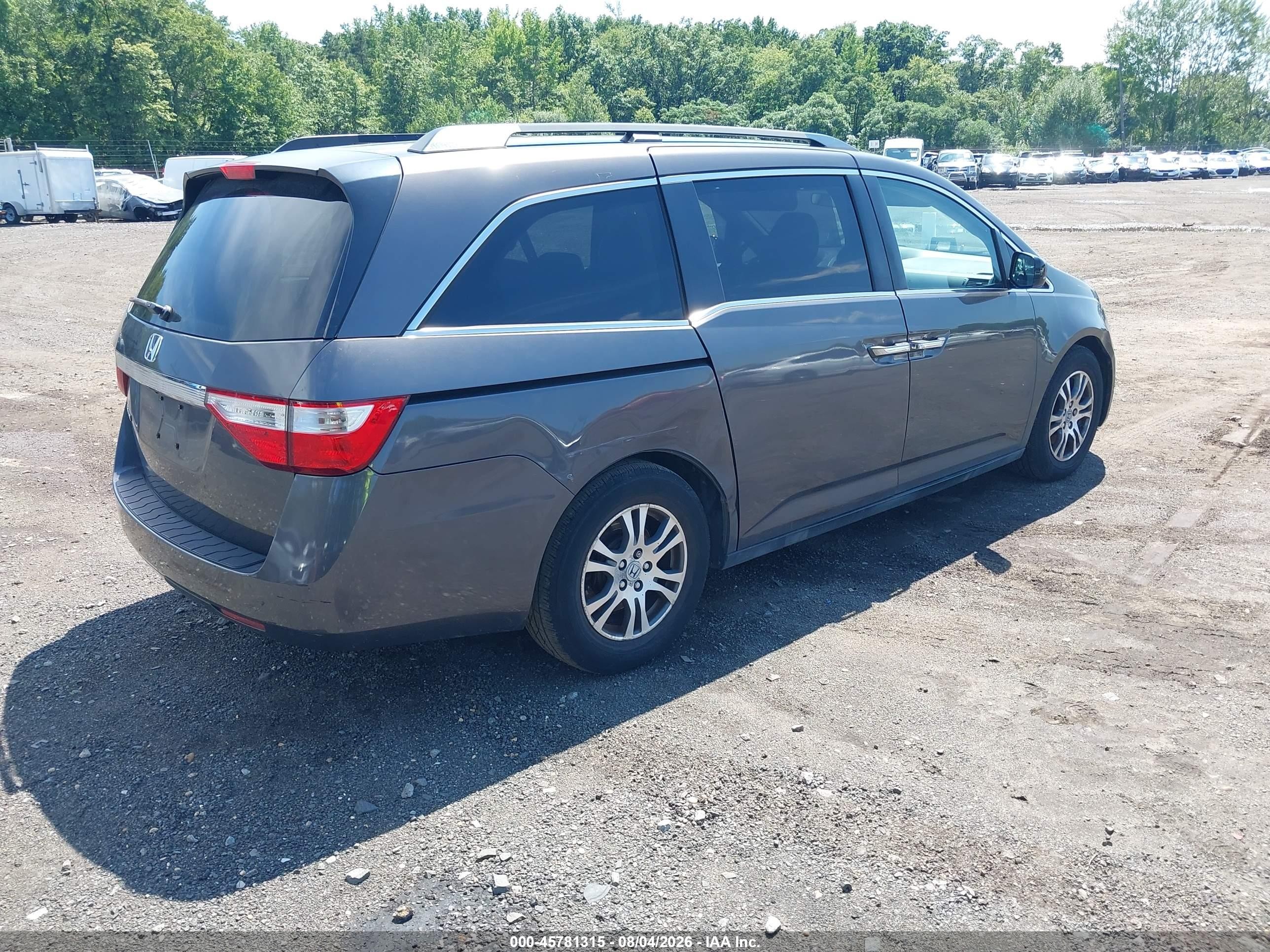 2013 Honda Odyssey Ex Brown vin: 5FNRL5H47DB036469