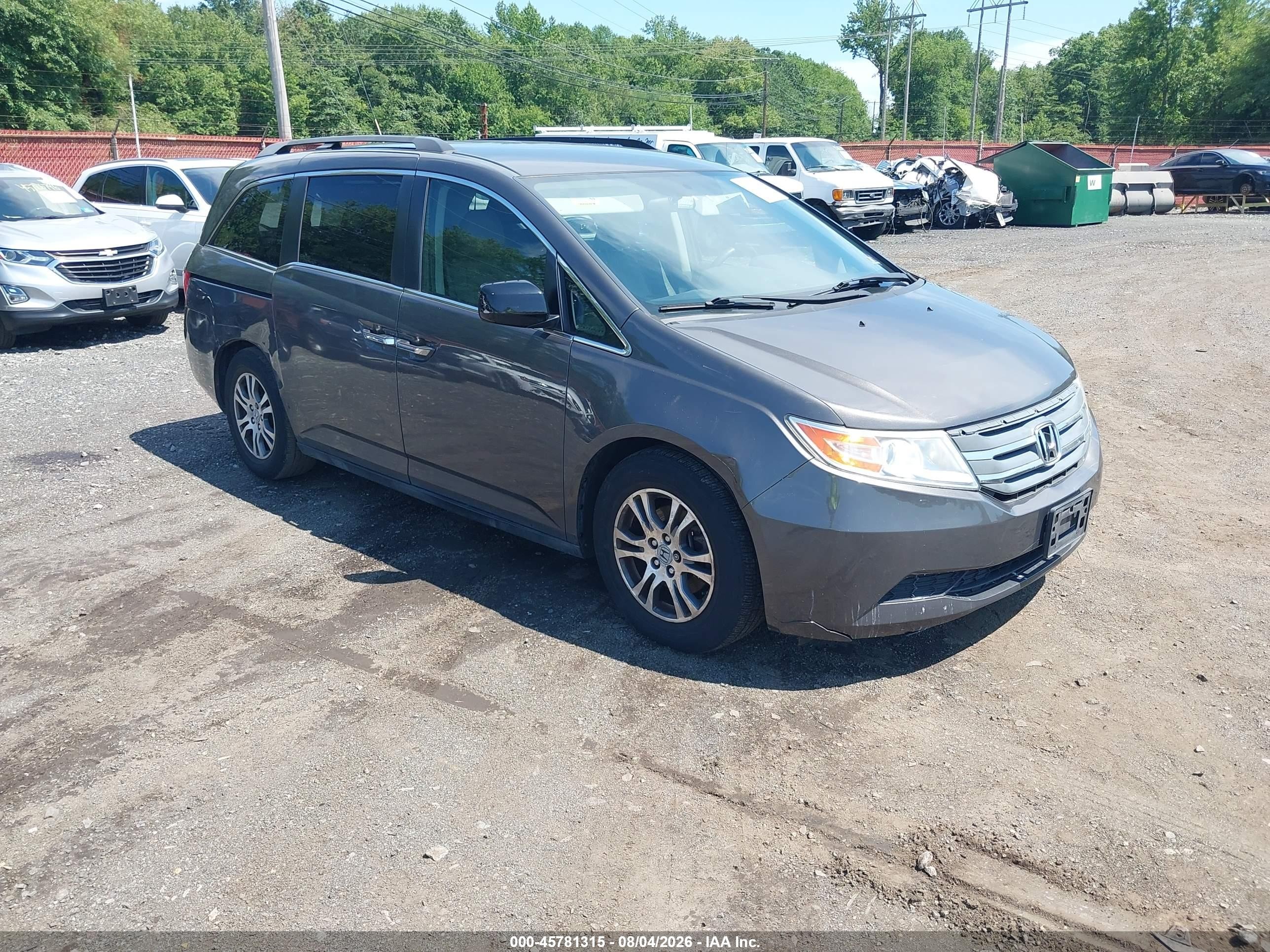 2013 Honda Odyssey Ex Brown vin: 5FNRL5H47DB036469