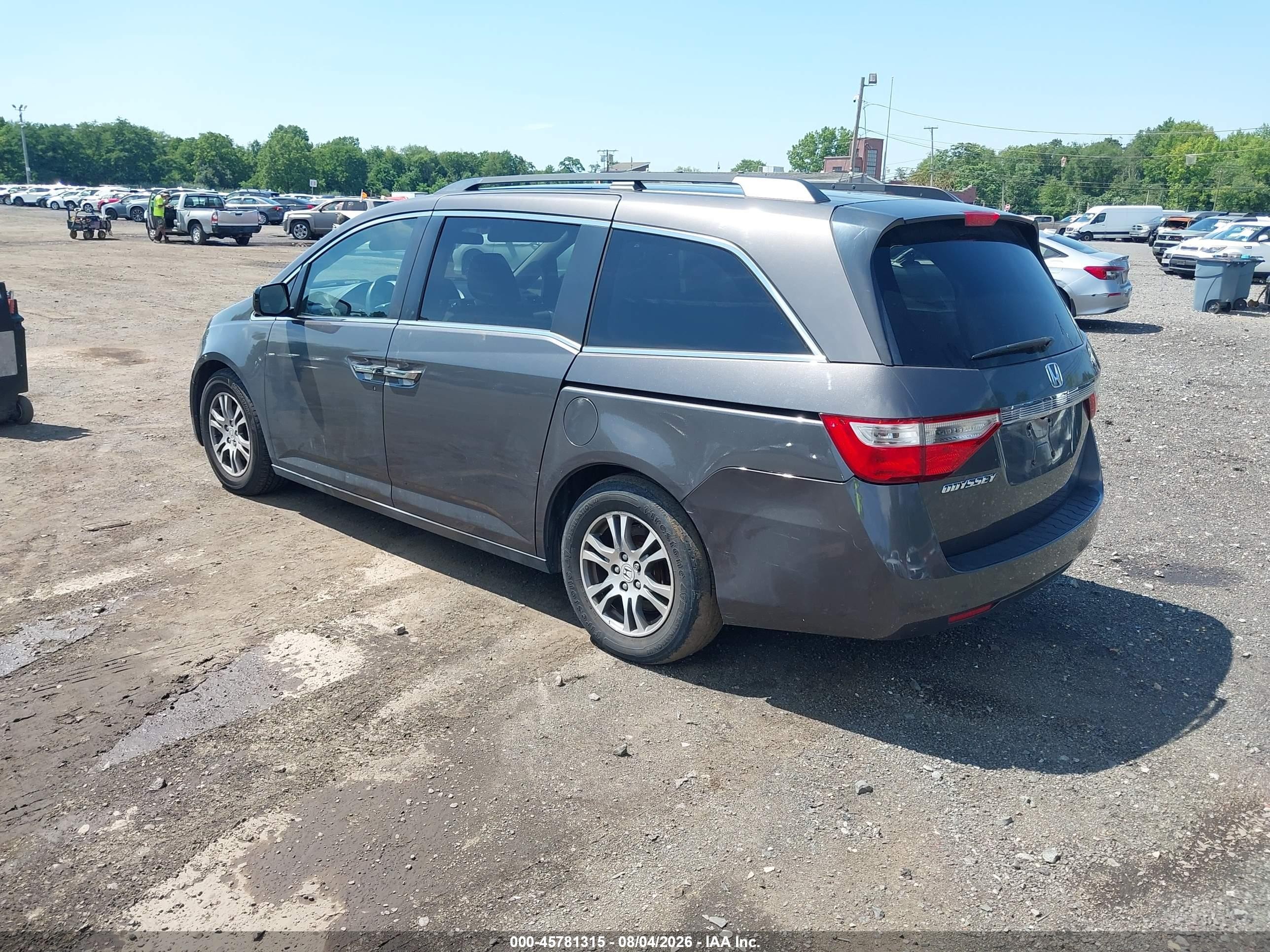 2013 Honda Odyssey Ex Brown vin: 5FNRL5H47DB036469