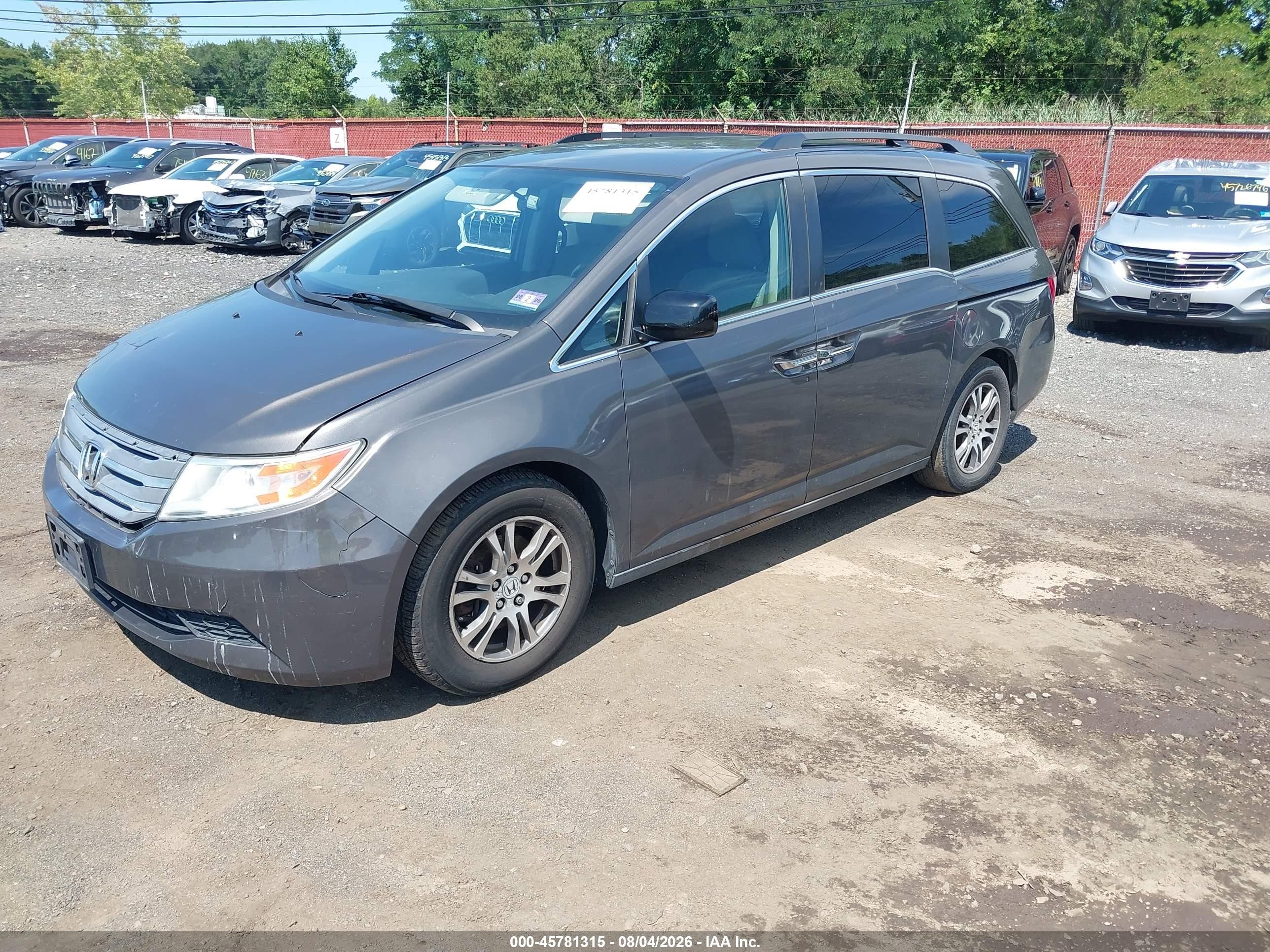 2013 Honda Odyssey Ex Brown vin: 5FNRL5H47DB036469