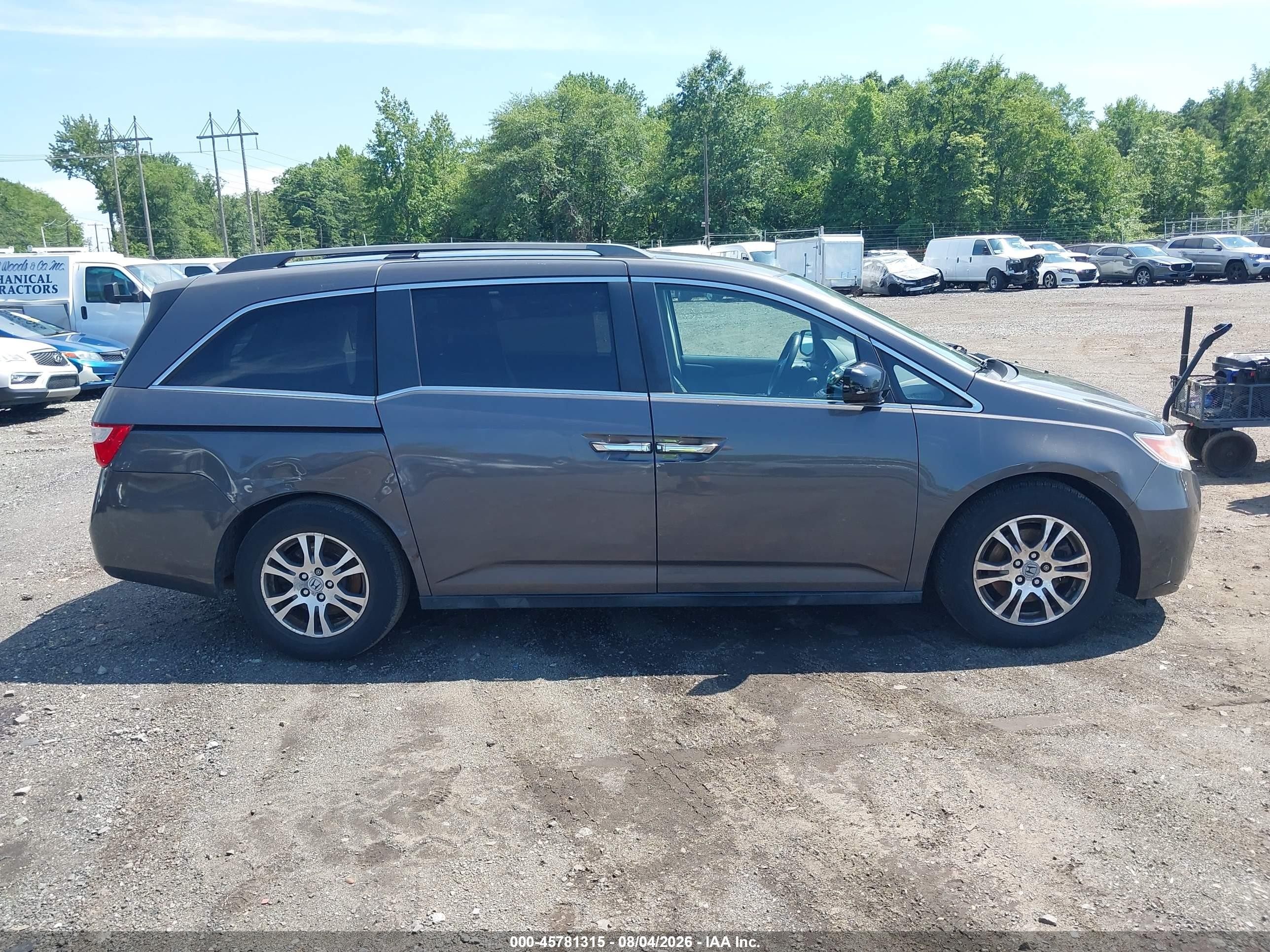 2013 Honda Odyssey Ex Brown vin: 5FNRL5H47DB036469