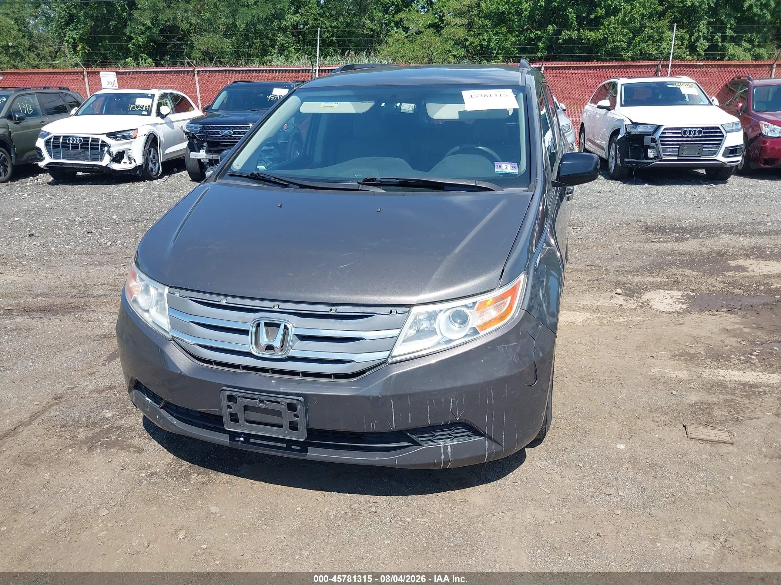 2013 Honda Odyssey Ex Brown vin: 5FNRL5H47DB036469