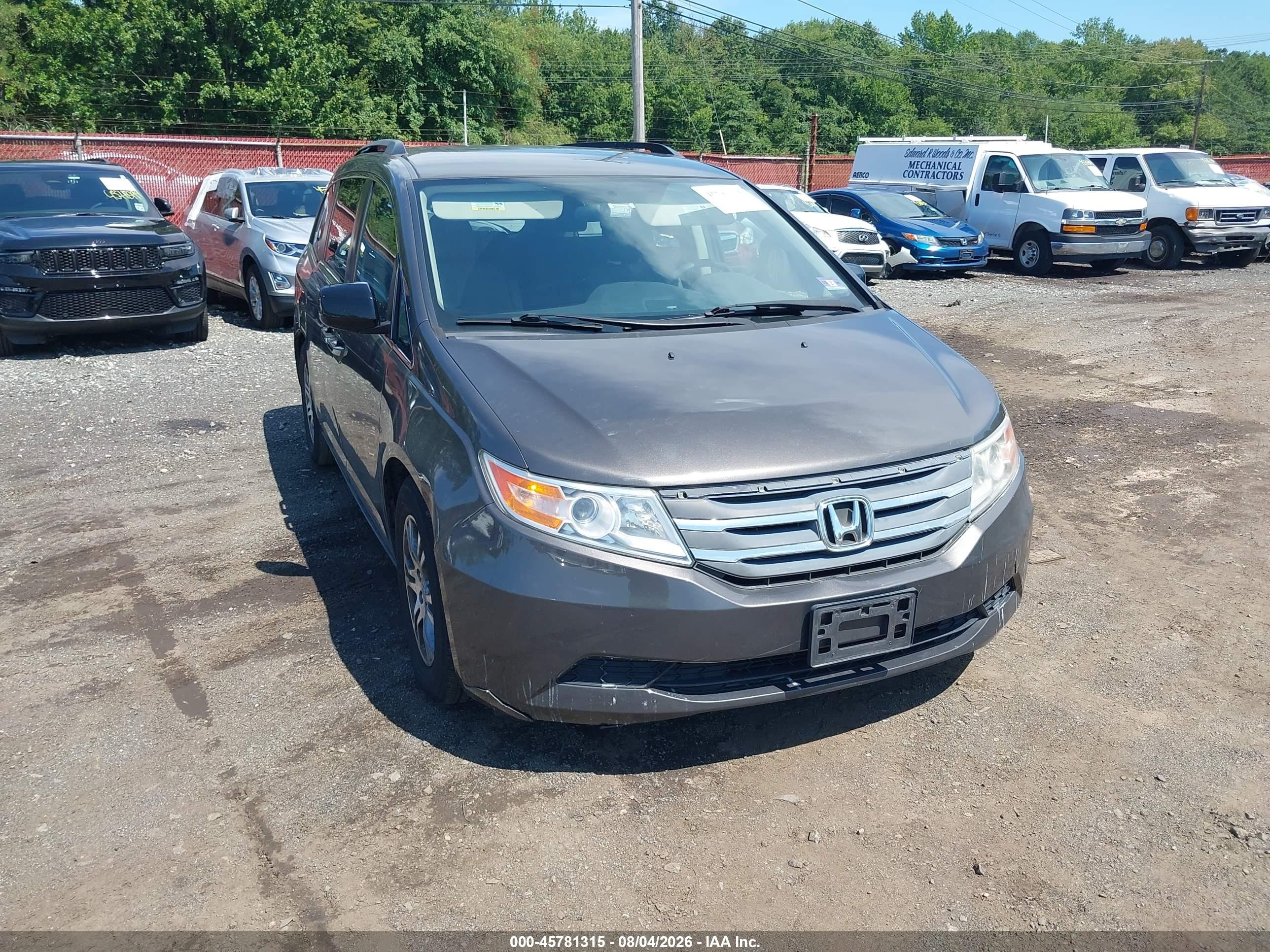 2013 Honda Odyssey Ex Brown vin: 5FNRL5H47DB036469