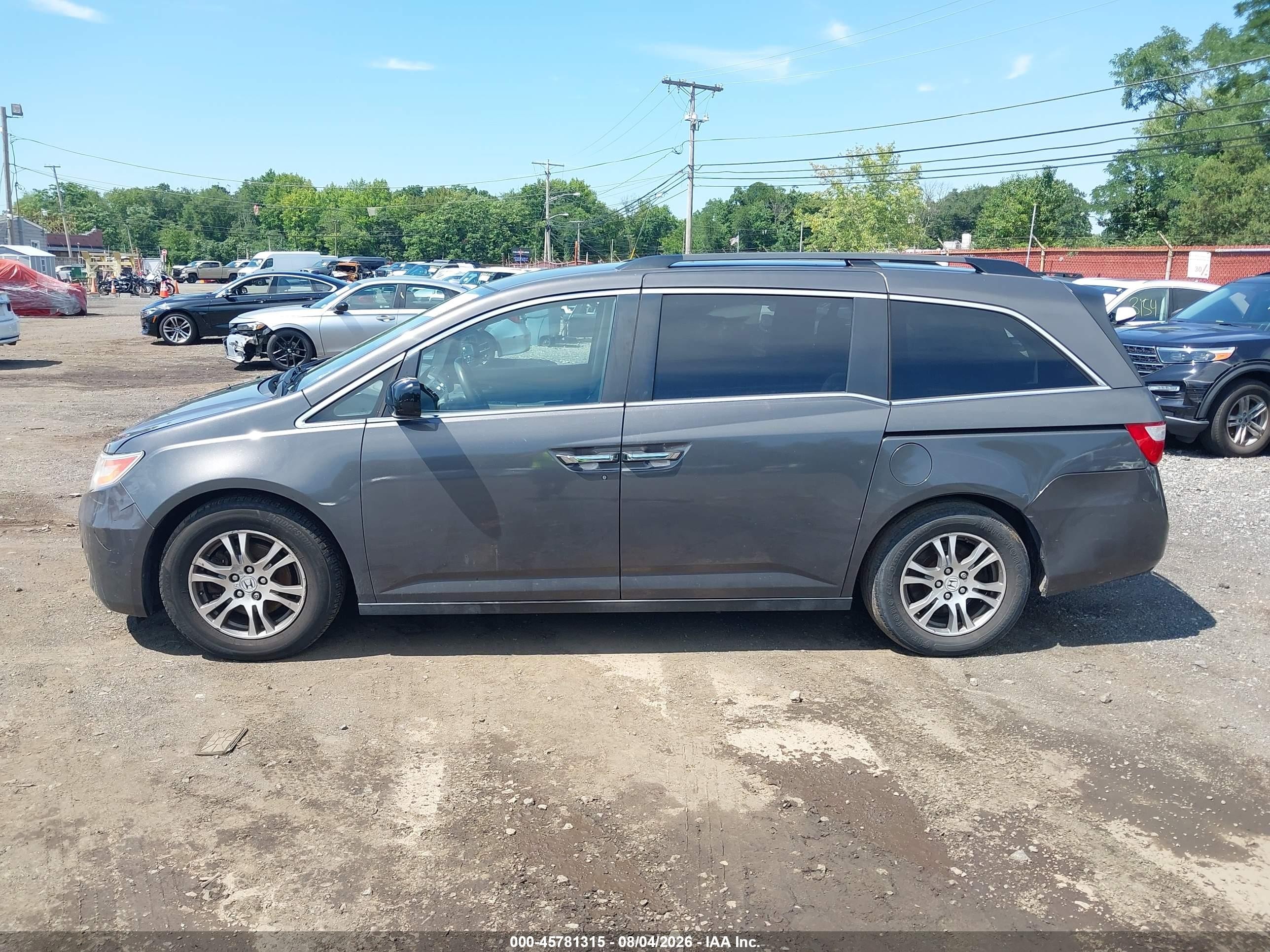 2013 Honda Odyssey Ex Brown vin: 5FNRL5H47DB036469