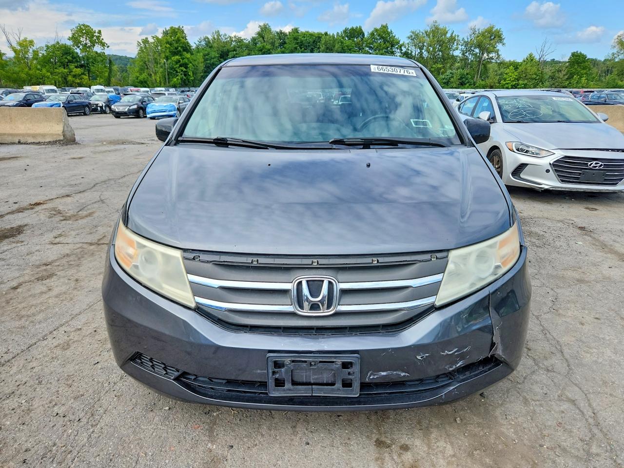 2013 Honda Odyssey Ex Gray vin: 5FNRL5H47DB036892