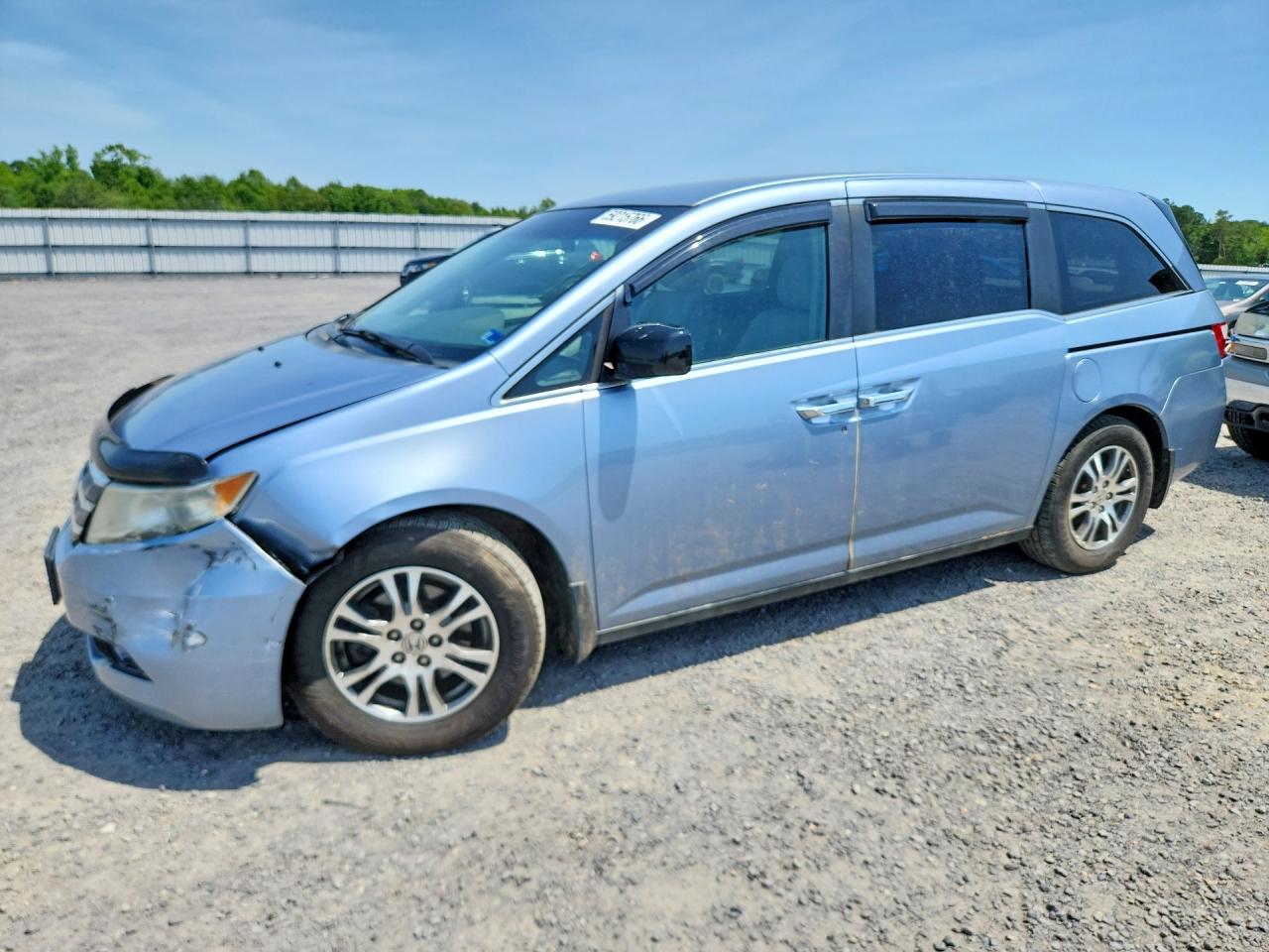 2013 Honda Odyssey Ex Blue vin: 5FNRL5H47DB038710