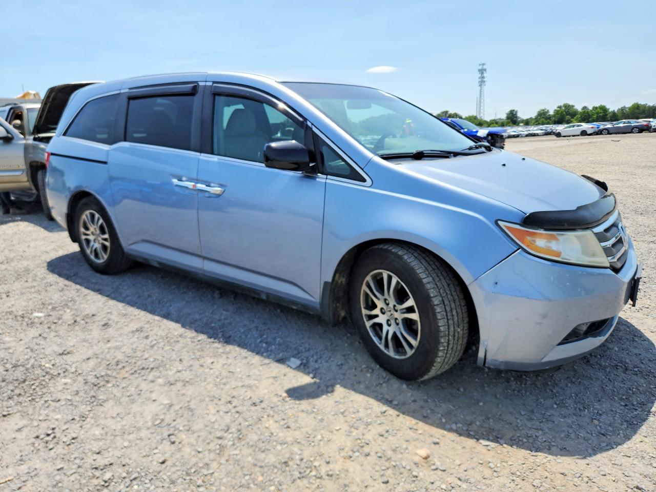2013 Honda Odyssey Ex Blue vin: 5FNRL5H47DB038710