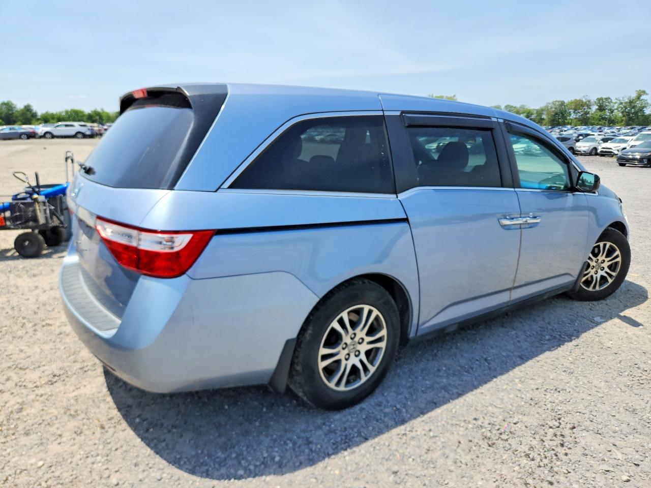 2013 Honda Odyssey Ex Blue vin: 5FNRL5H47DB038710