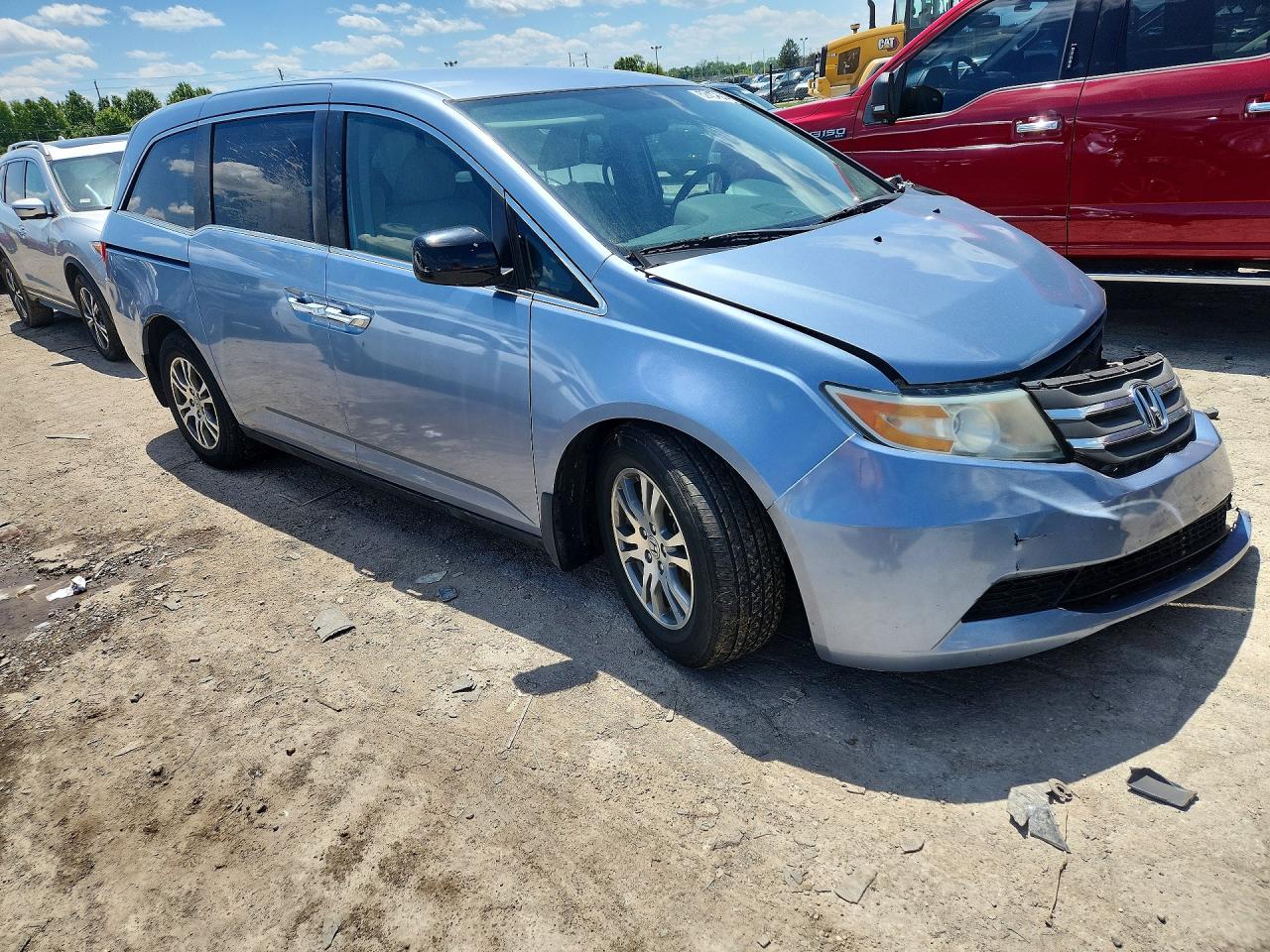2013 Honda Odyssey Ex Синий vin: 5FNRL5H47DB042157