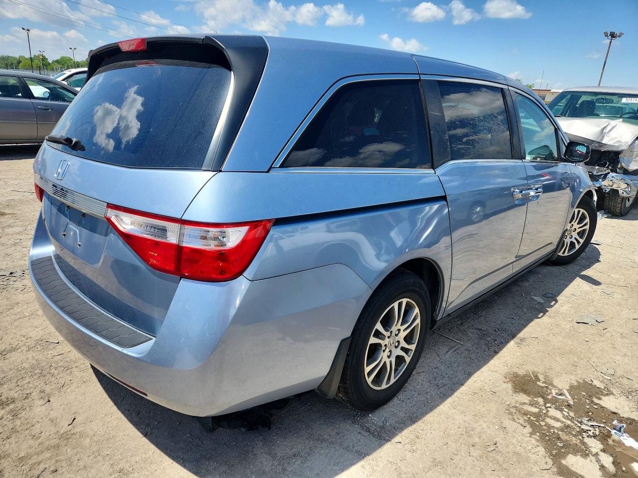 2013 Honda Odyssey Ex Синий vin: 5FNRL5H47DB042157