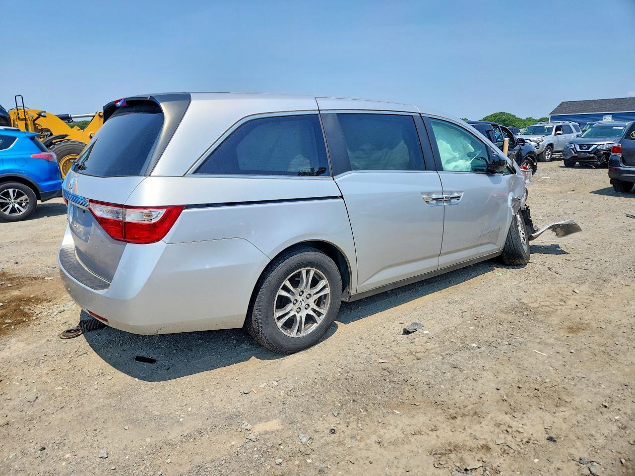 2013 Honda Odyssey Ex Silver vin: 5FNRL5H47DB051361