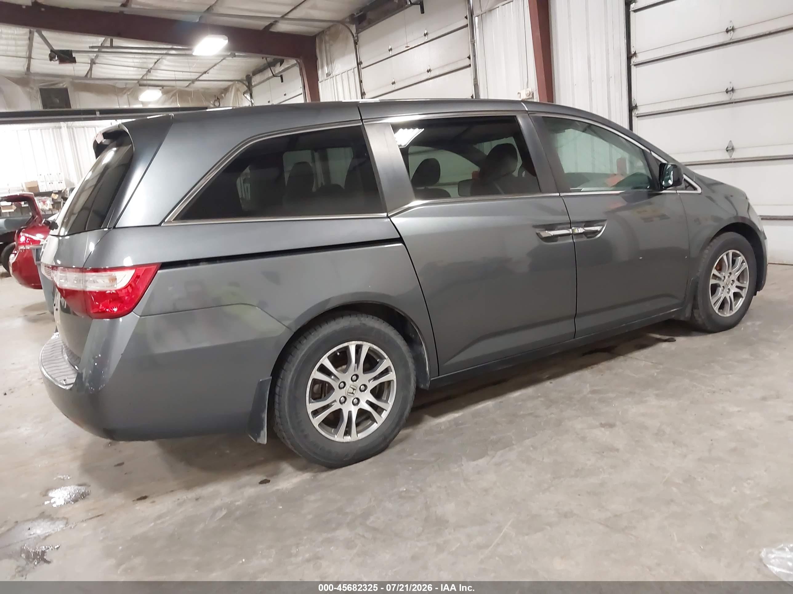 2013 Honda Odyssey Ex Gray vin: 5FNRL5H47DB058469