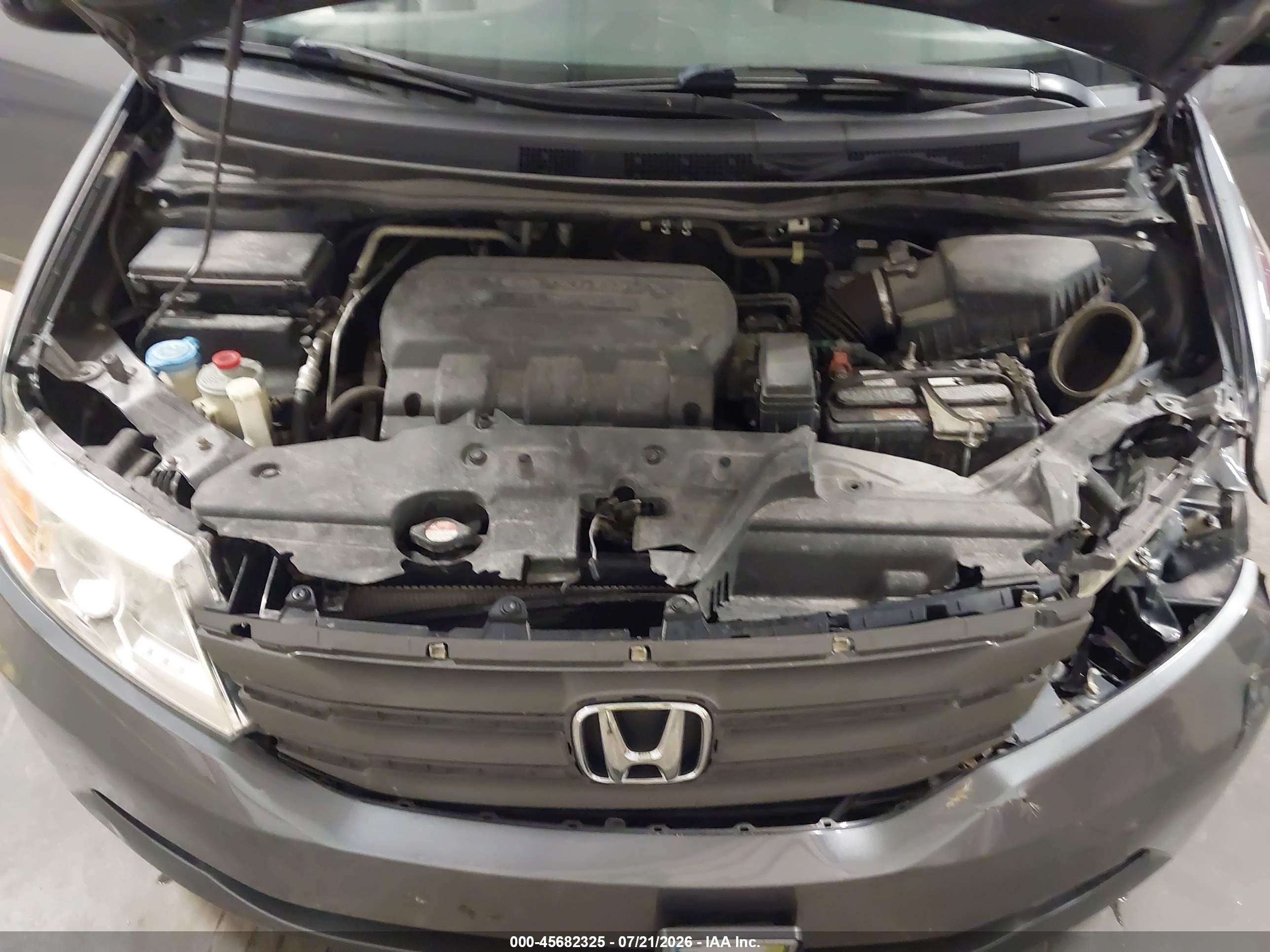 2013 Honda Odyssey Ex Gray vin: 5FNRL5H47DB058469