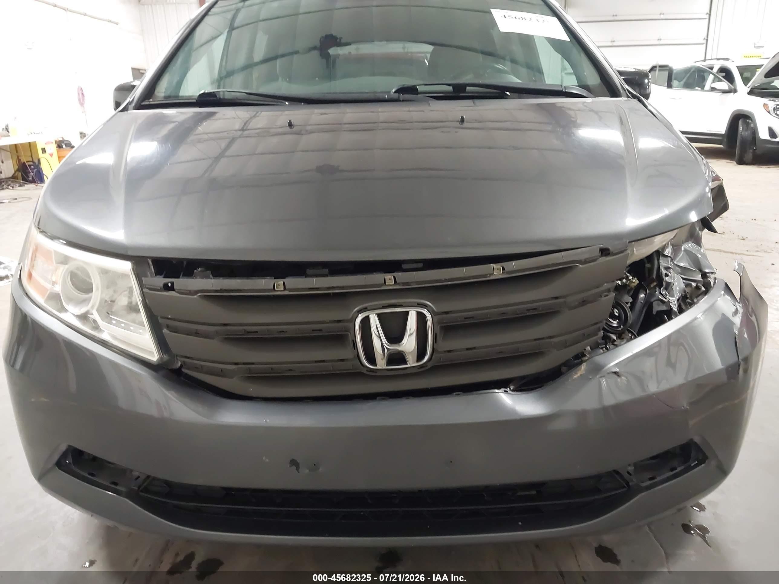 2013 Honda Odyssey Ex Gray vin: 5FNRL5H47DB058469