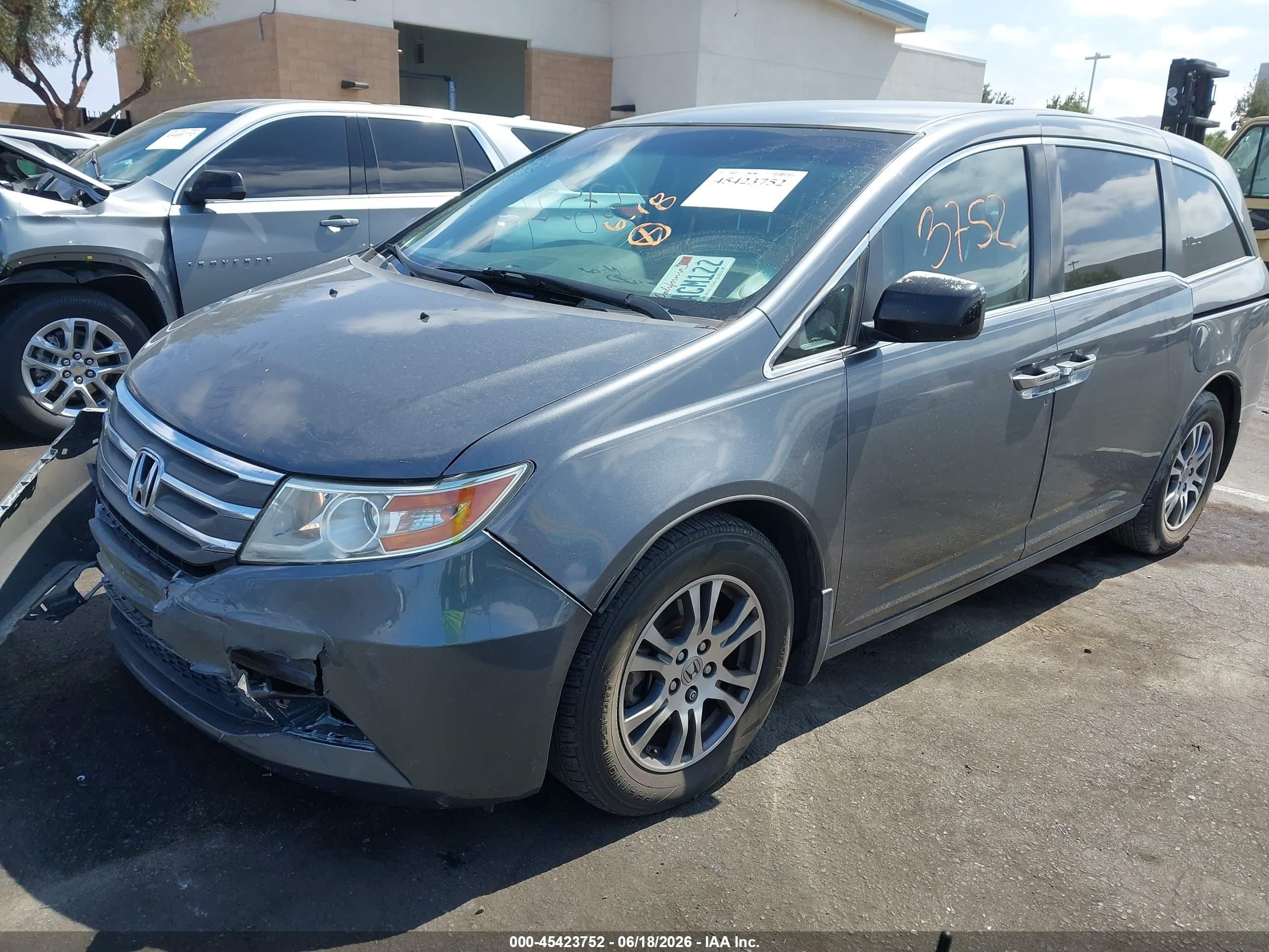 2013 Honda Odyssey Ex Blue vin: 5FNRL5H47DB067933