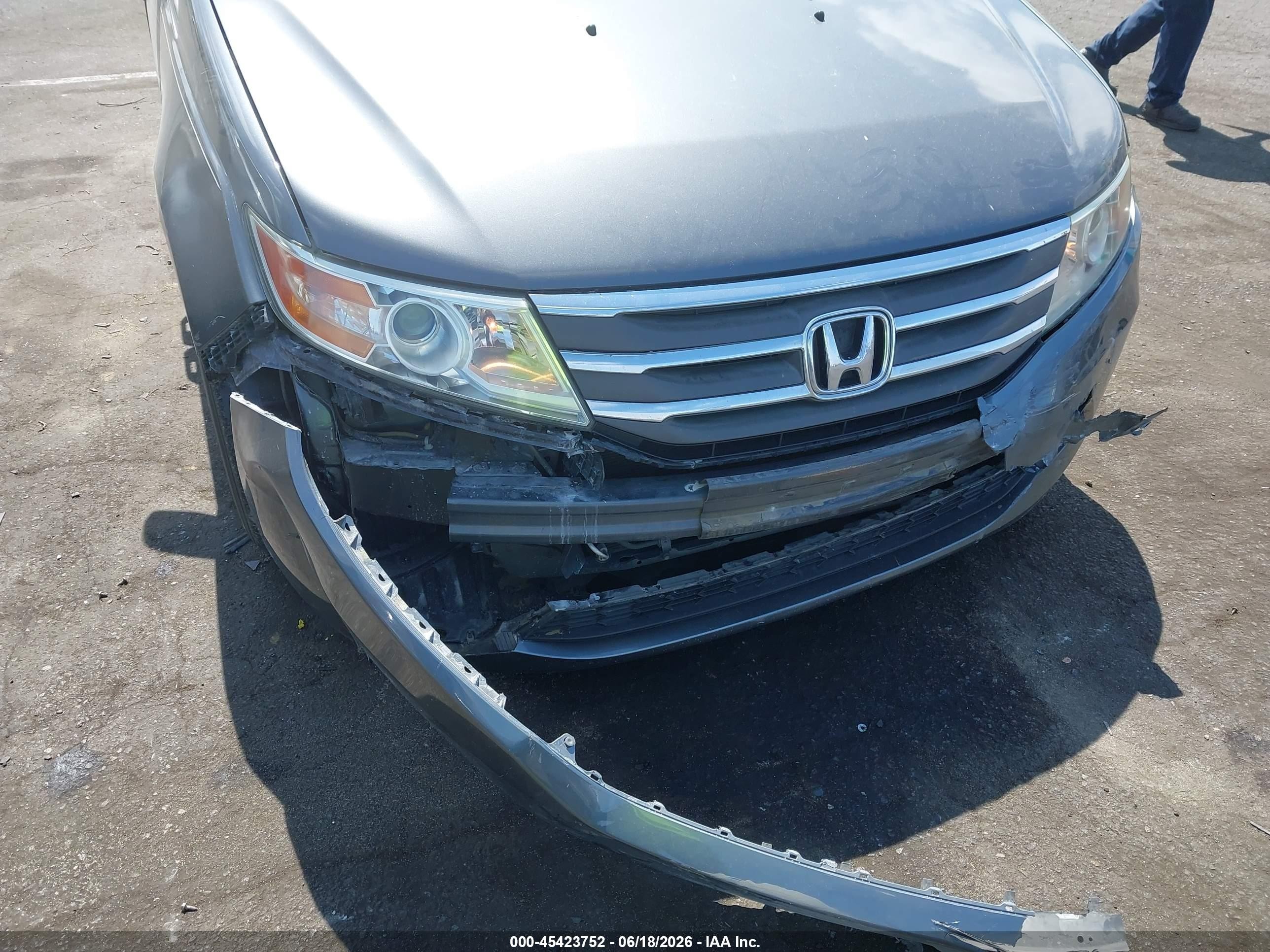 2013 Honda Odyssey Ex Blue vin: 5FNRL5H47DB067933