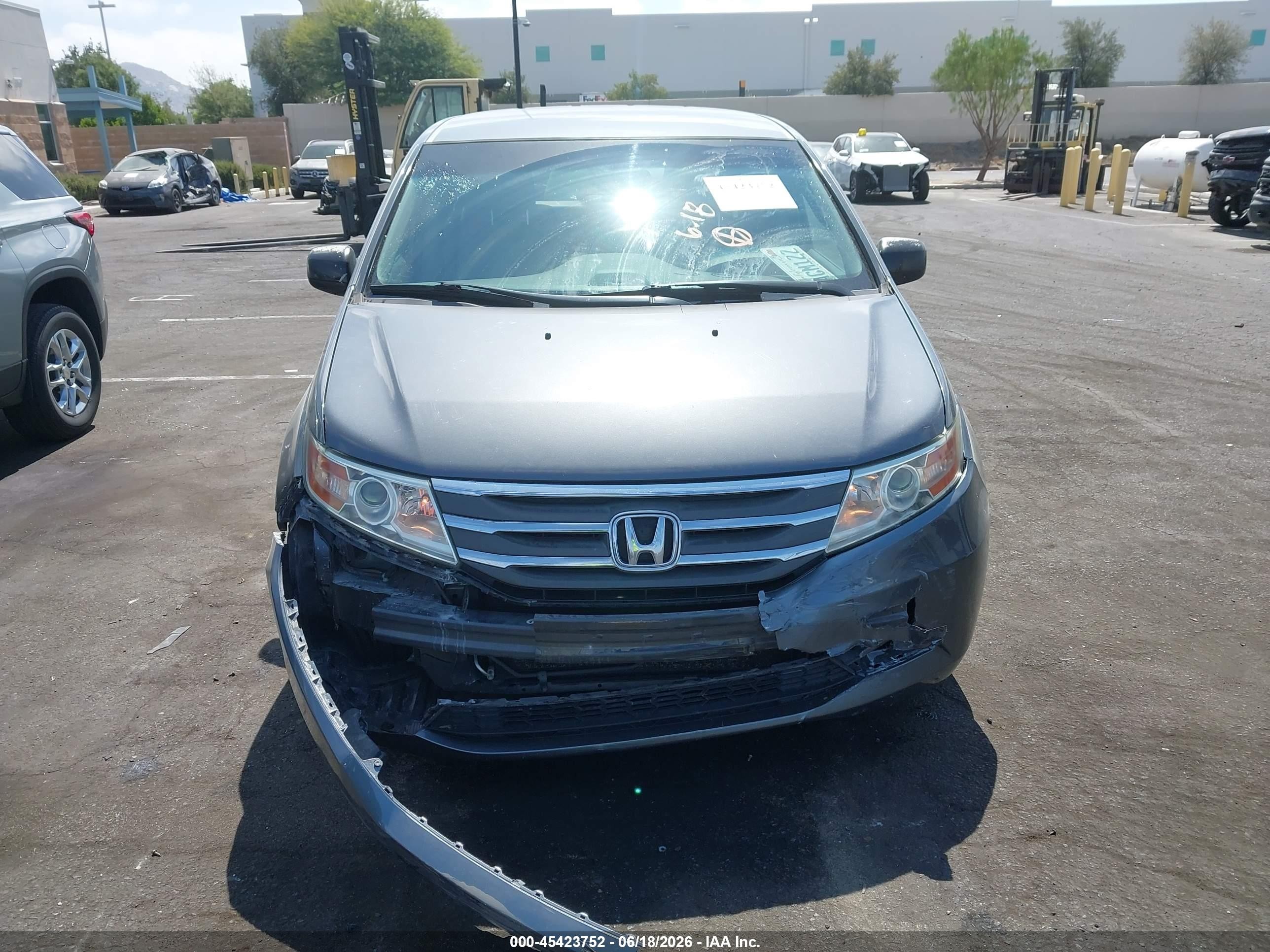 2013 Honda Odyssey Ex Blue vin: 5FNRL5H47DB067933
