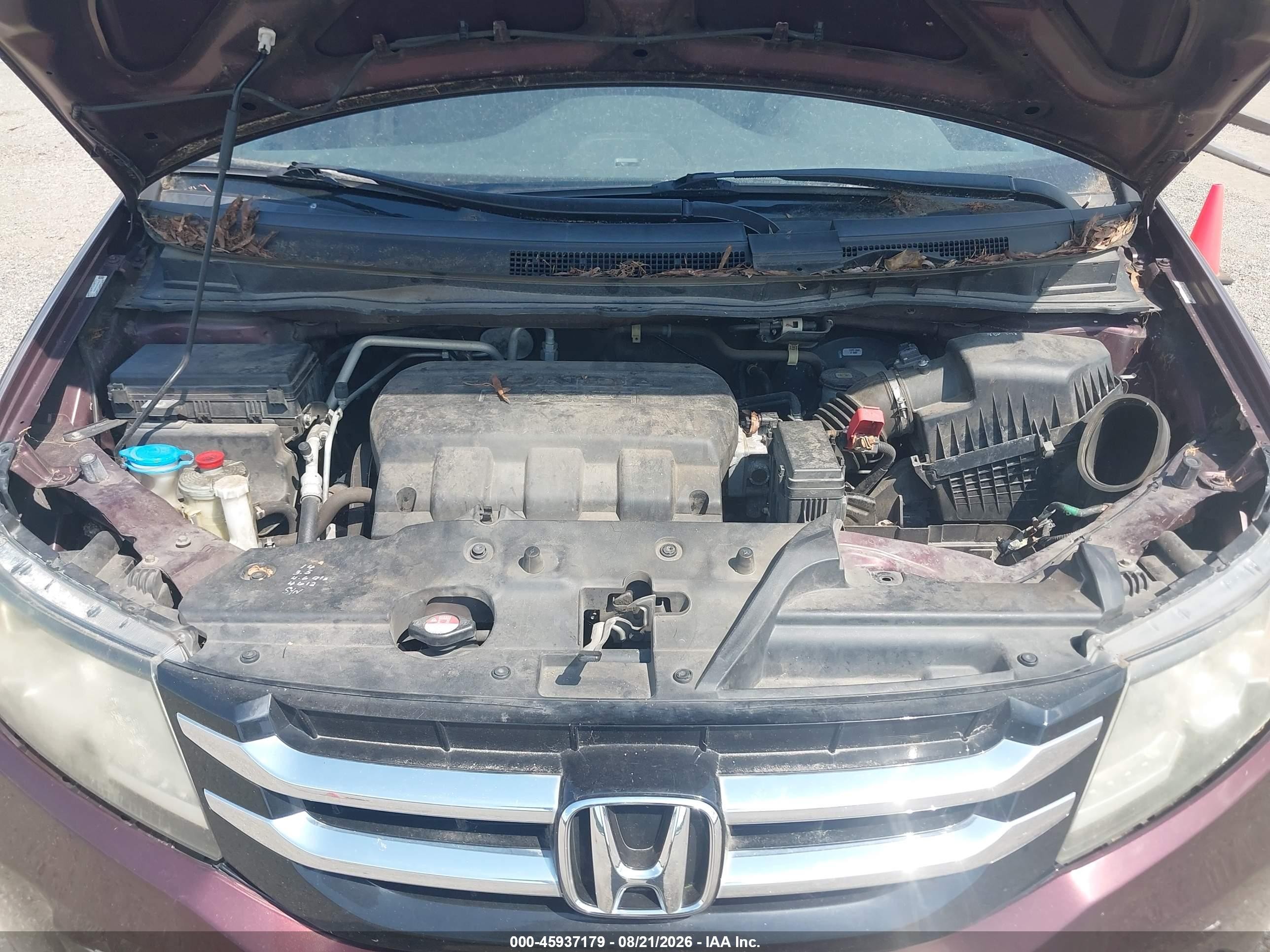 2014 Honda Odyssey Ex Темно-бордовый vin: 5FNRL5H47EB005501