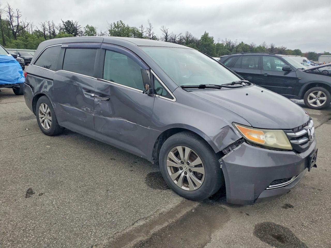 2014 Honda Odyssey Ex Gray vin: 5FNRL5H47EB014506