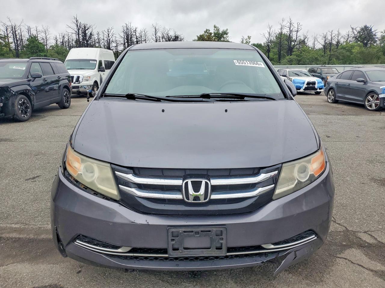 2014 Honda Odyssey Ex Gray vin: 5FNRL5H47EB014506