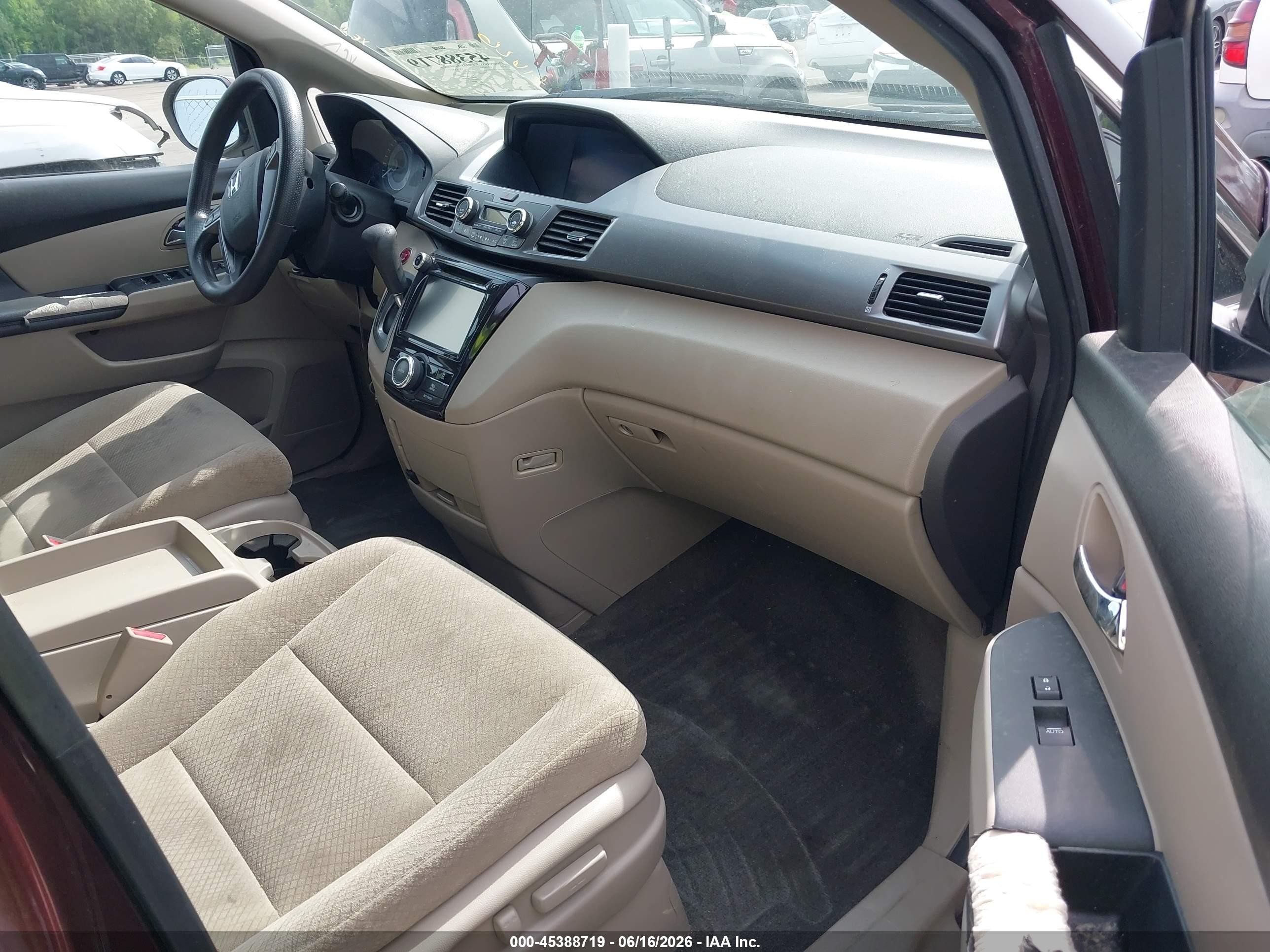 2014 Honda Odyssey Ex Maroon vin: 5FNRL5H47EB044363