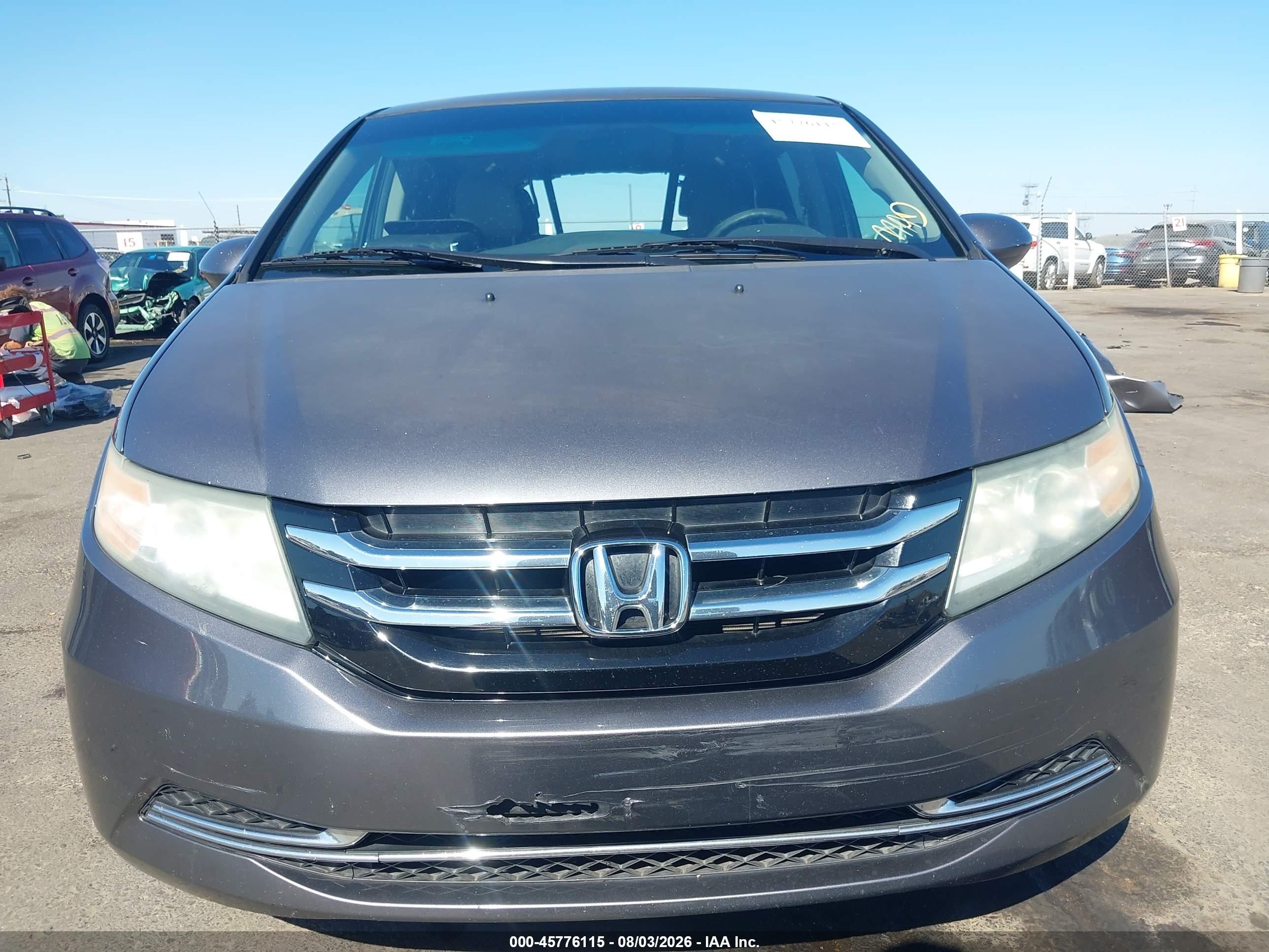 2014 Honda Odyssey Ex Gray vin: 5FNRL5H47EB075709