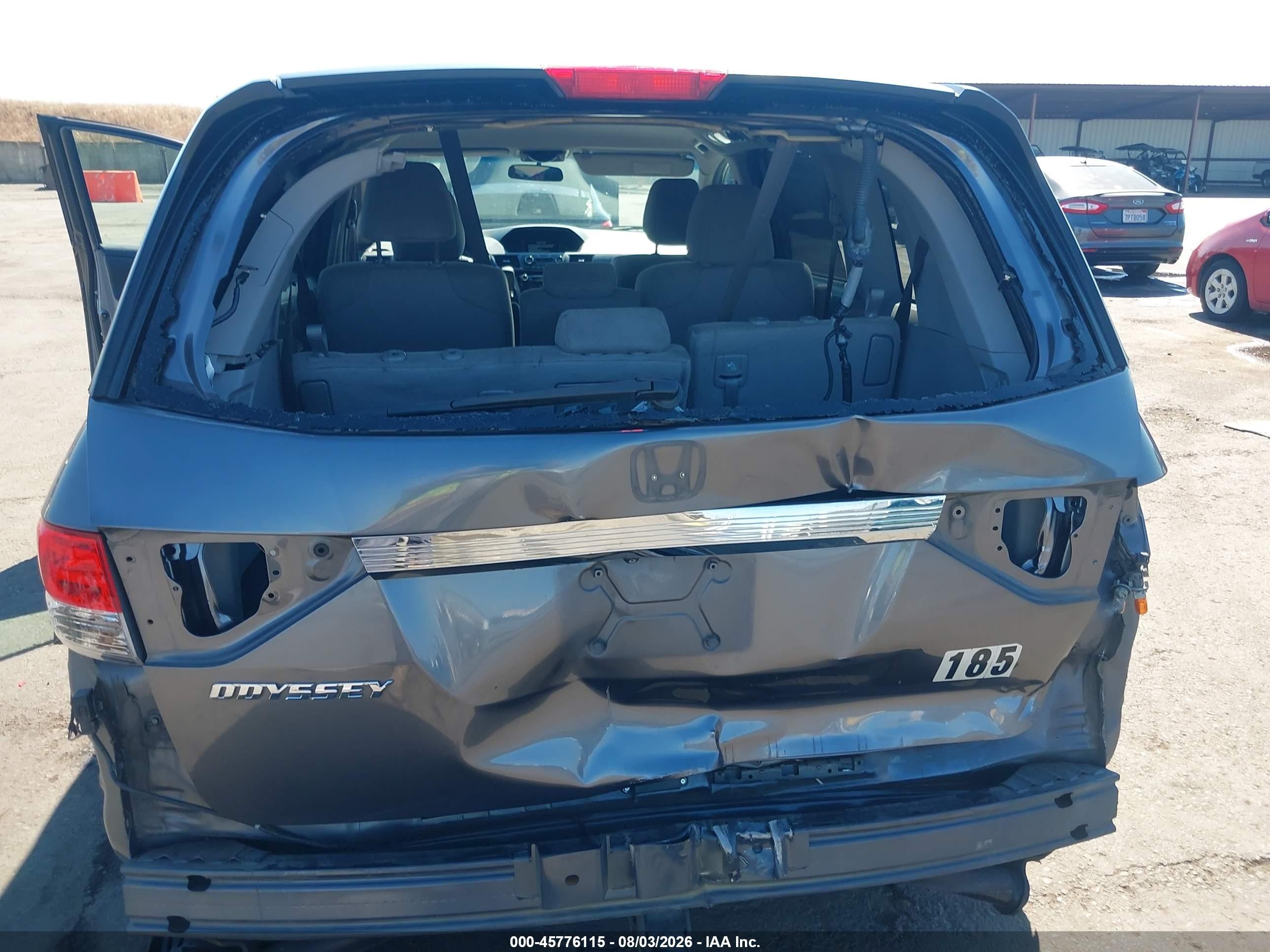 2014 Honda Odyssey Ex Gray vin: 5FNRL5H47EB075709