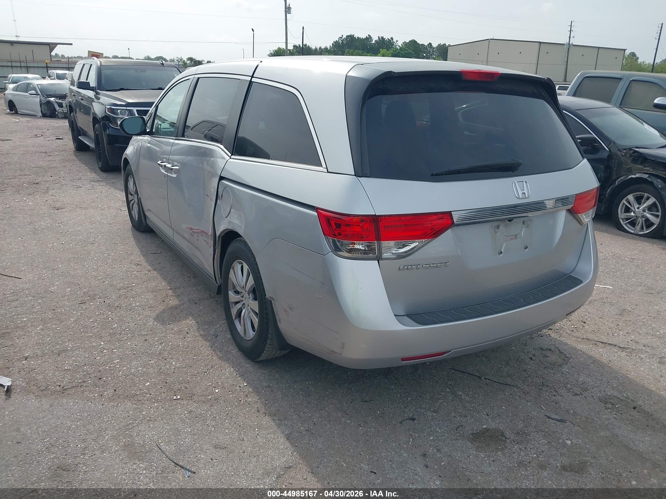 2014 Honda Odyssey Ex Silver vin: 5FNRL5H47EB076309