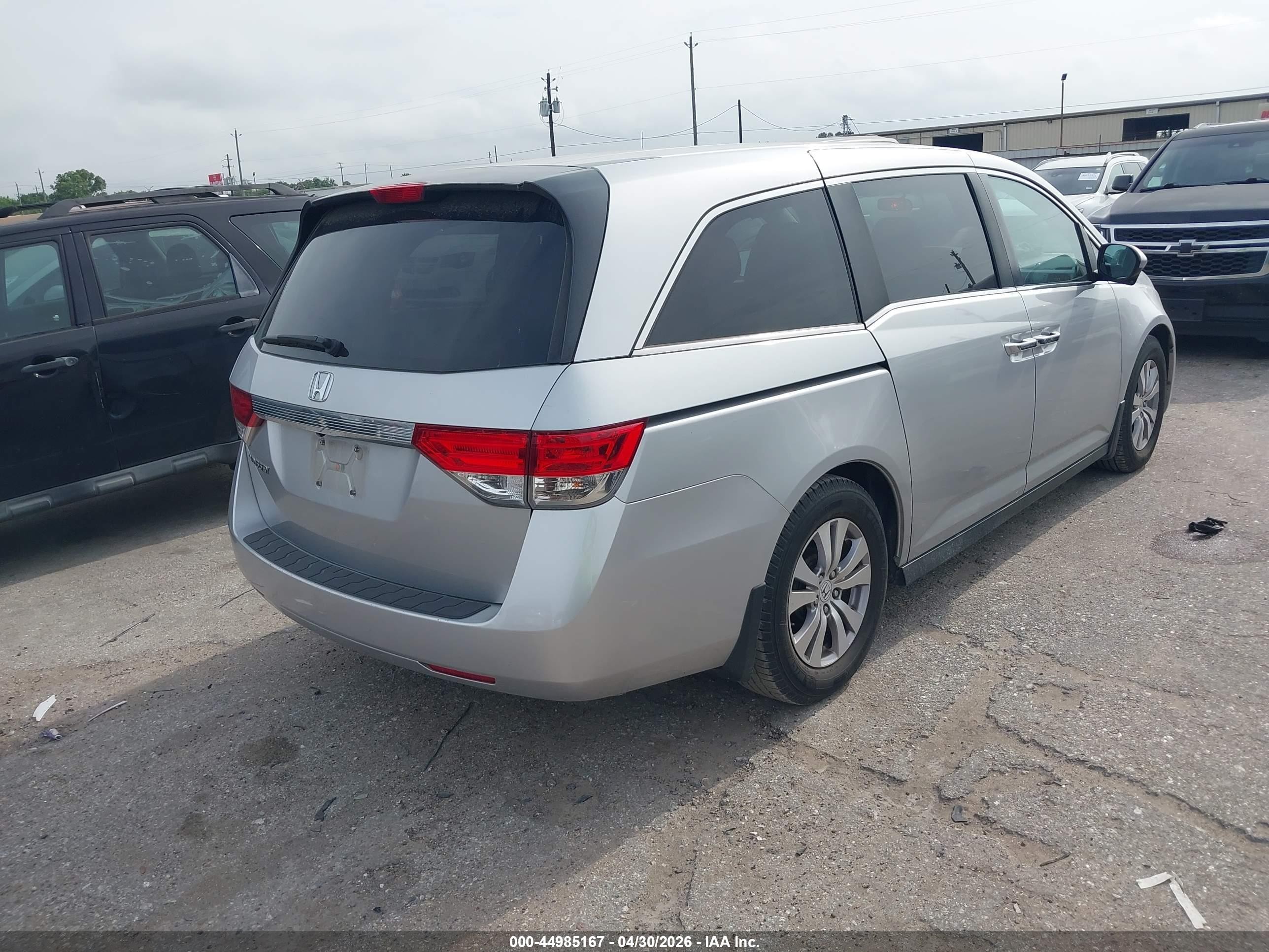 2014 Honda Odyssey Ex Silver vin: 5FNRL5H47EB076309