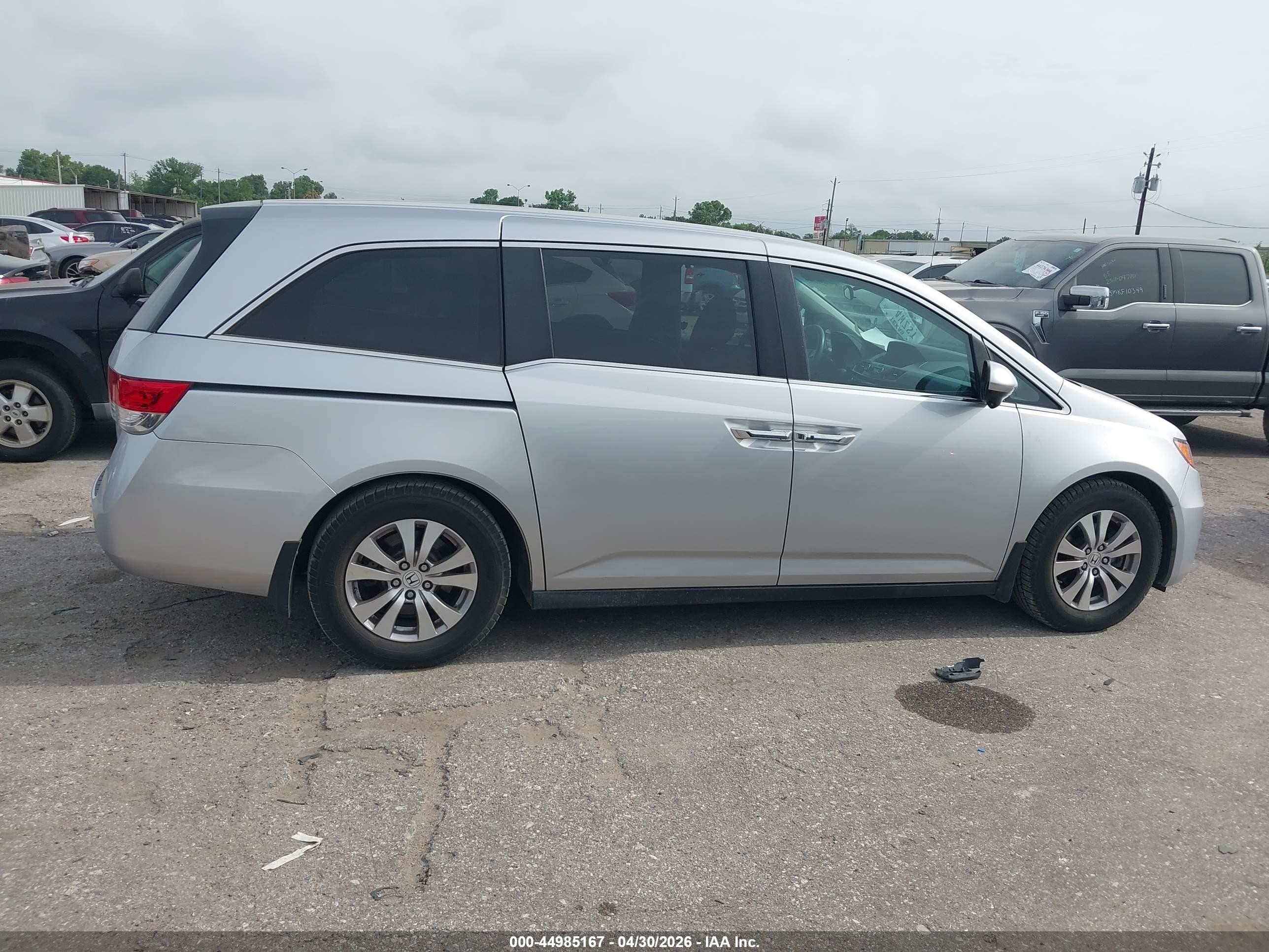 2014 Honda Odyssey Ex Silver vin: 5FNRL5H47EB076309