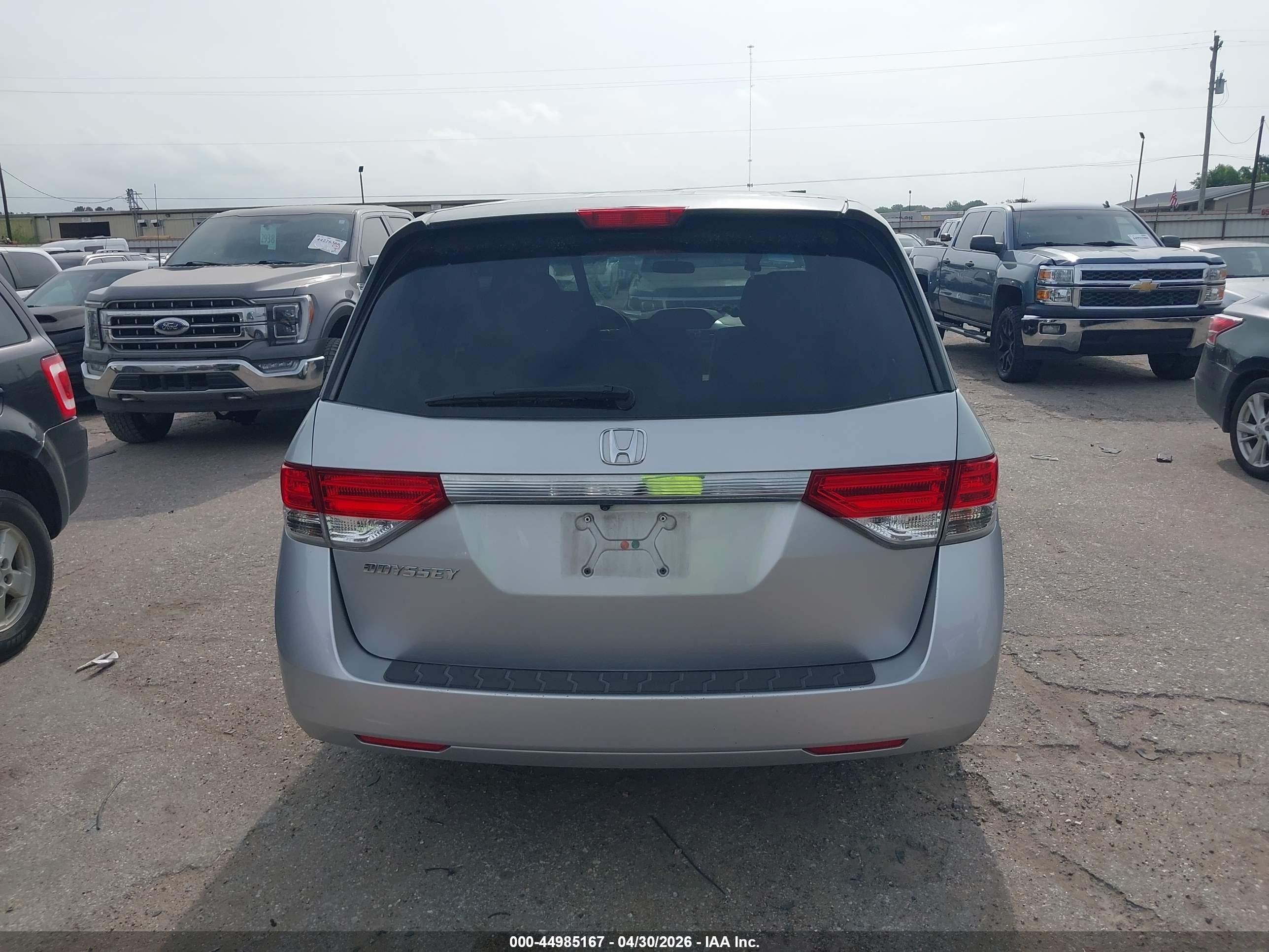 2014 Honda Odyssey Ex Silver vin: 5FNRL5H47EB076309