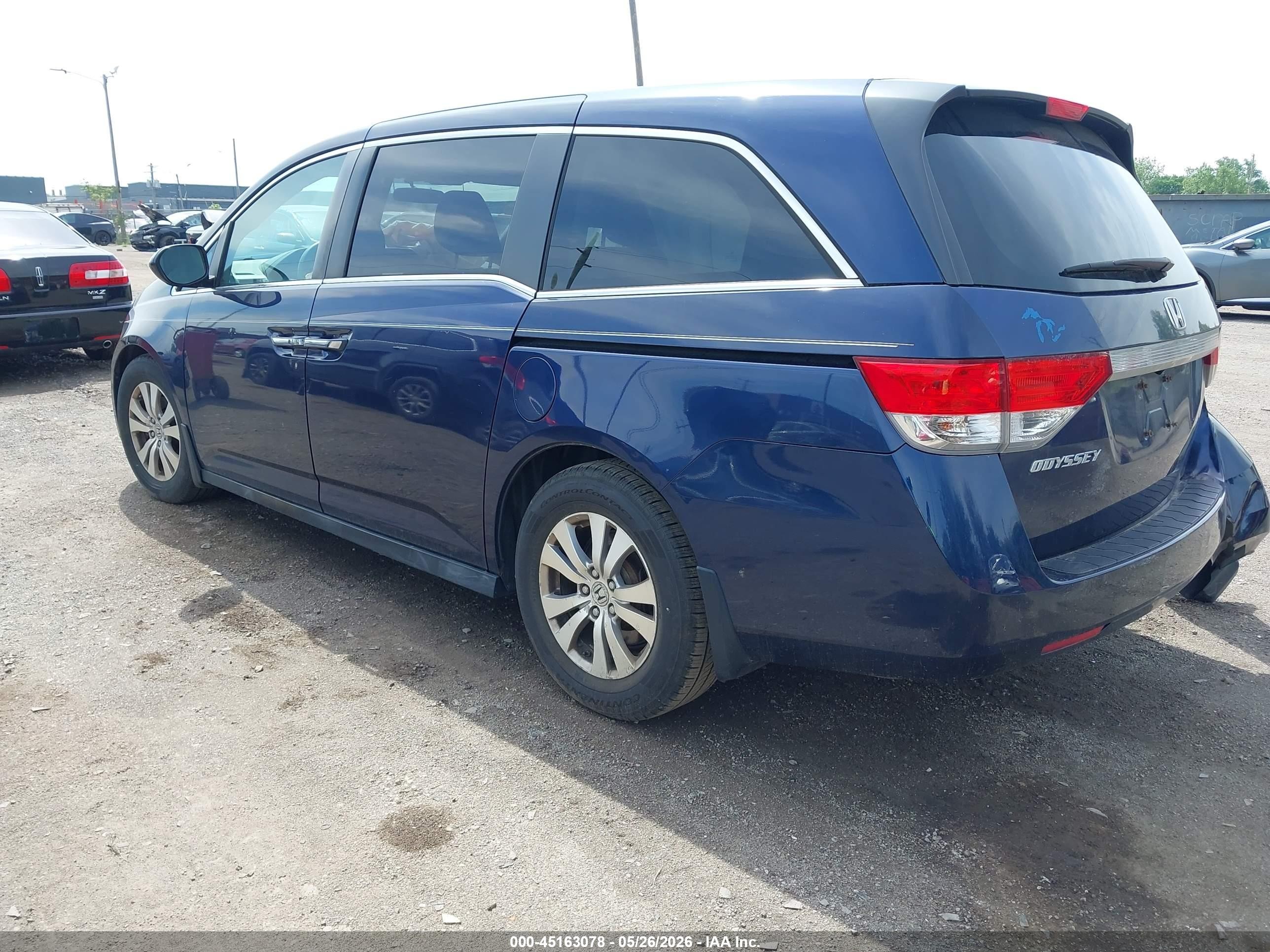 2014 Honda Odyssey Ex Navy vin: 5FNRL5H47EB097578